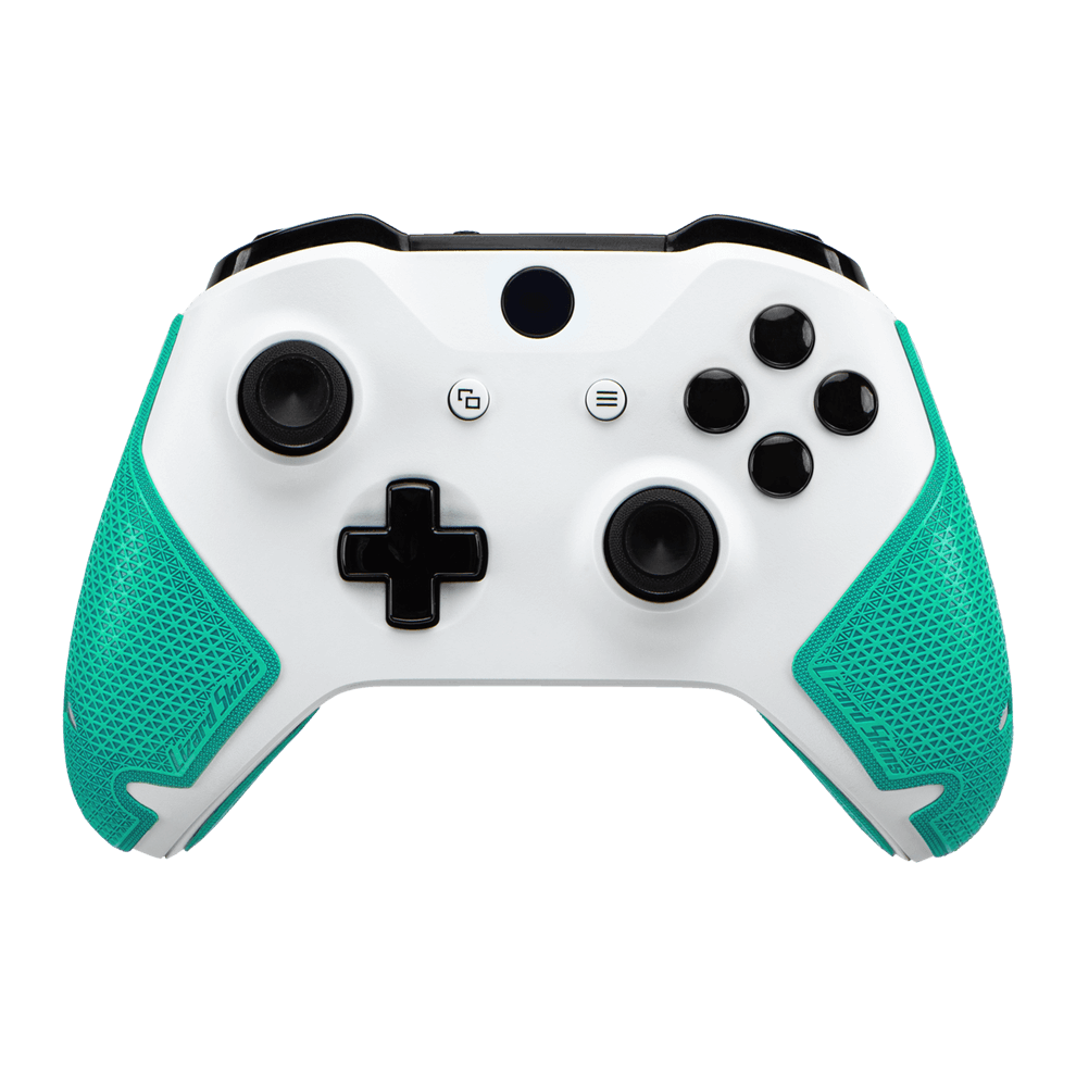 Lizard Skins DSP Controller Grip for Xbox One in teal, offering enhanced grip and comfort for gamers.