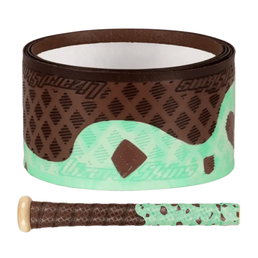 Lizard Skins DSP Ulta Bat Grip in Mint Scoop design with unique ice cream pattern, perfect for enhanced grip on any bat.