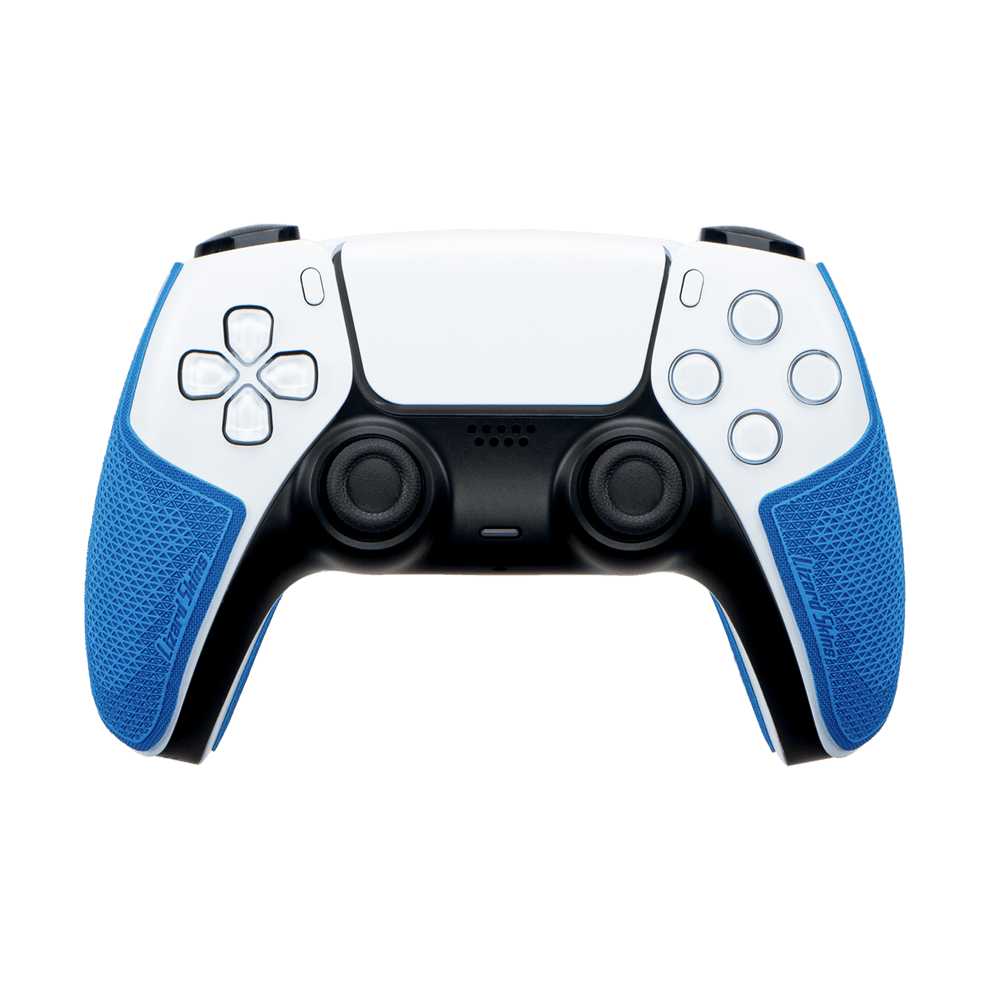 Lizard Skins DSP Controller Grip for PS5 in Polar Blue, providing slip-resistant, multi-textured grip for enhanced gaming control.