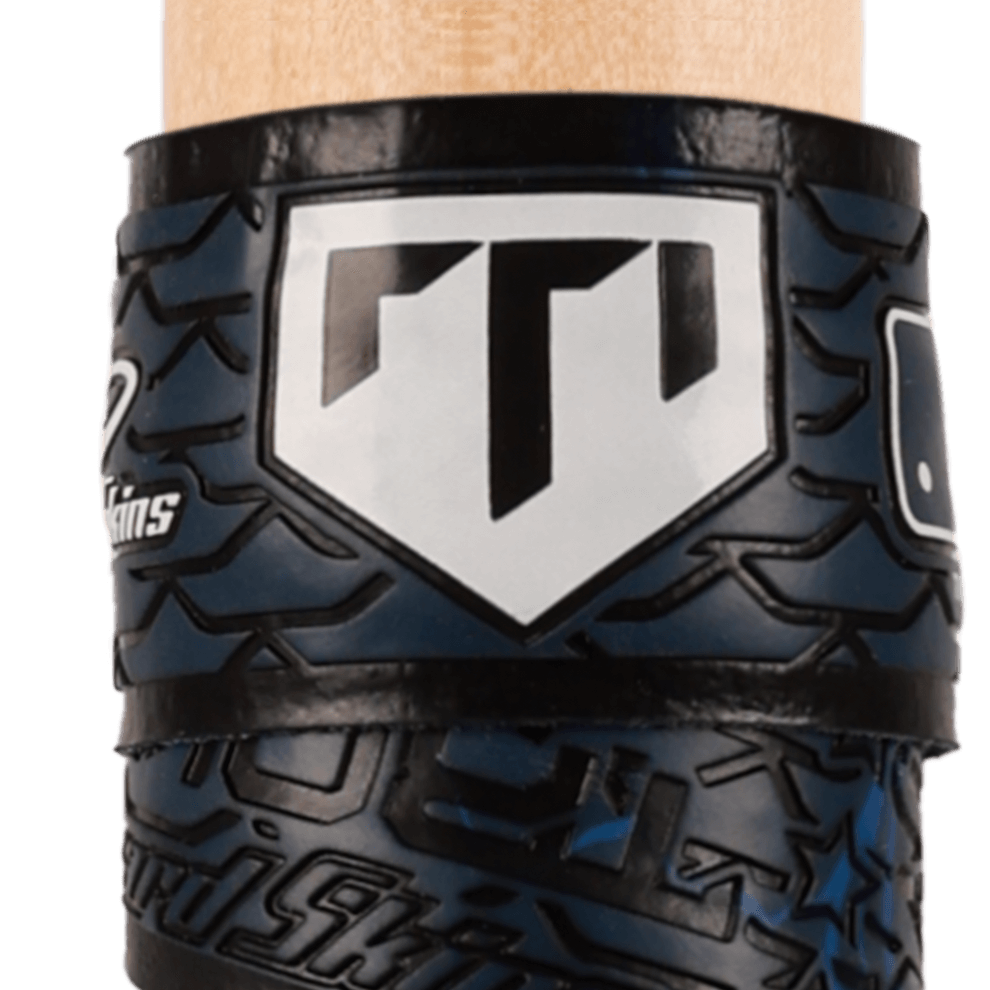 Lizard Skins DSP bat grip featuring Mike Trout's logo in Neptune Camo design, showcasing slip-resistant texture.