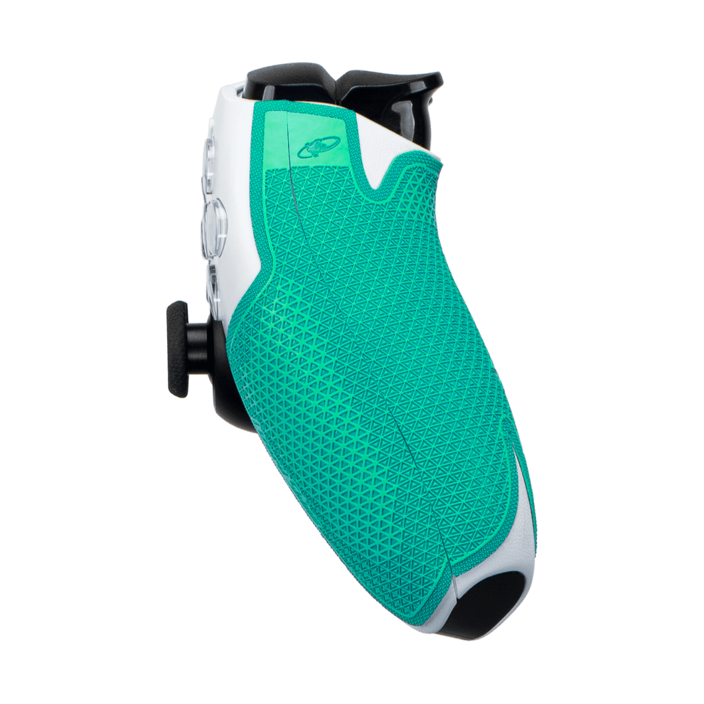 Lizard Skins DSP controller grip for PS5 in teal, featuring a textured, slip-resistant design for enhanced control and comfort.
