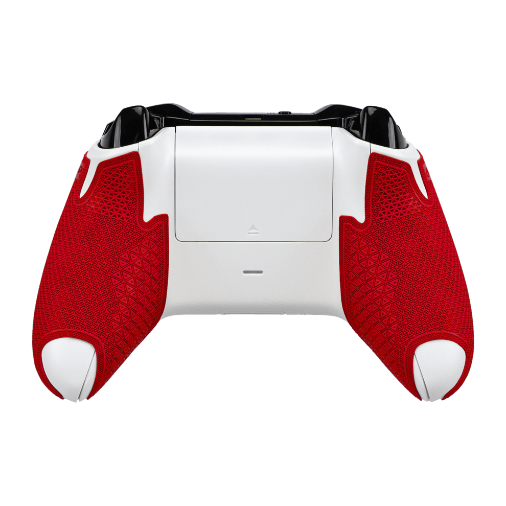Lizard Skins DSP Controller Grip in Crimson Red for Xbox One, showcasing slip-resistant and multi-textured design.
