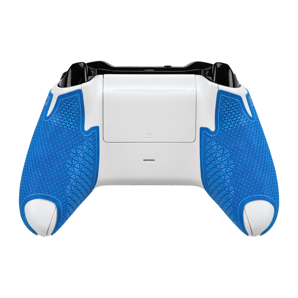 Lizard Skins DSP Controller Grip in Polar Blue for Xbox One, showcasing multi-textured slip-resistant design.