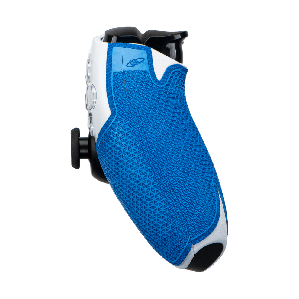 Lizard Skins DSP Controller Grip for PS5 in Polar Blue, featuring a textured and slip-resistant design for enhanced control.