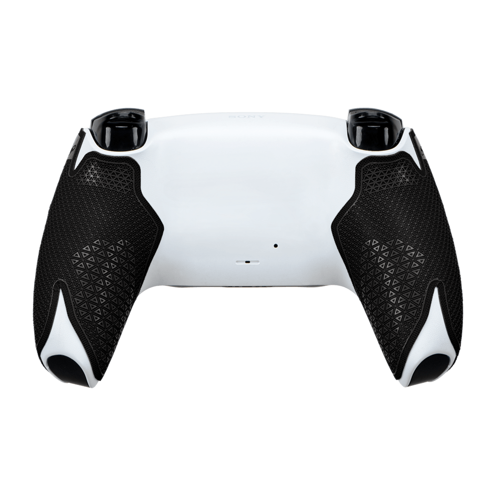 Lizard Skins DSP Controller Grip for PS5 in jet black, showcasing a textured, slip-resistant design for comfort and control.
