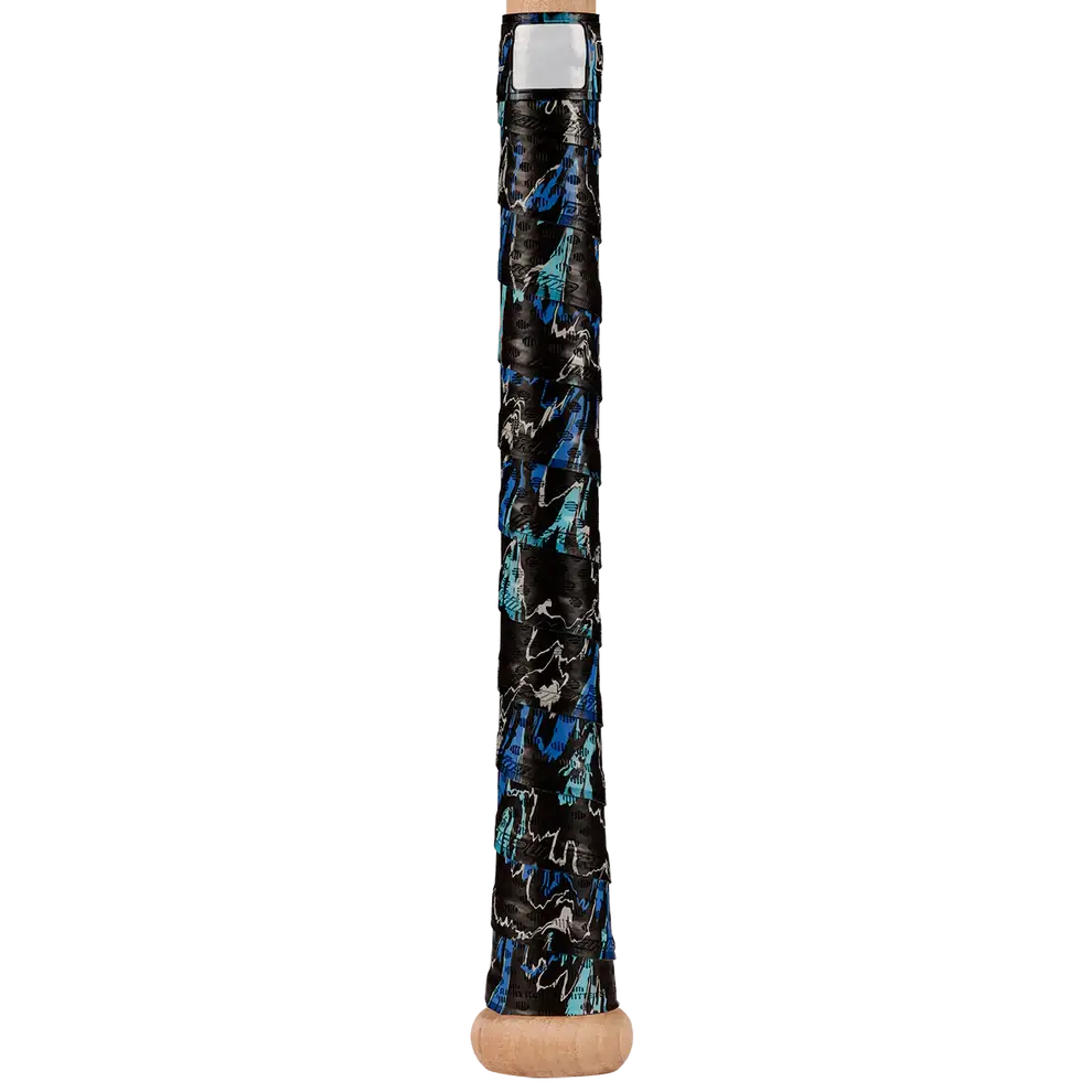 Lizard Skins DSP Ultra Bat Grip in Kona Camo design, featuring premium adhesive and textured installation details.
