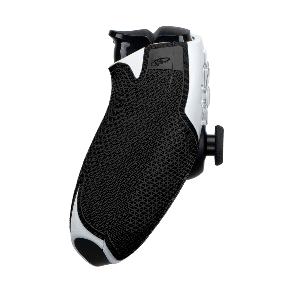 Lizard Skins DSP Controller Grip in jet black for PS5, featuring textured, slip-resistant surface for enhanced comfort and control.