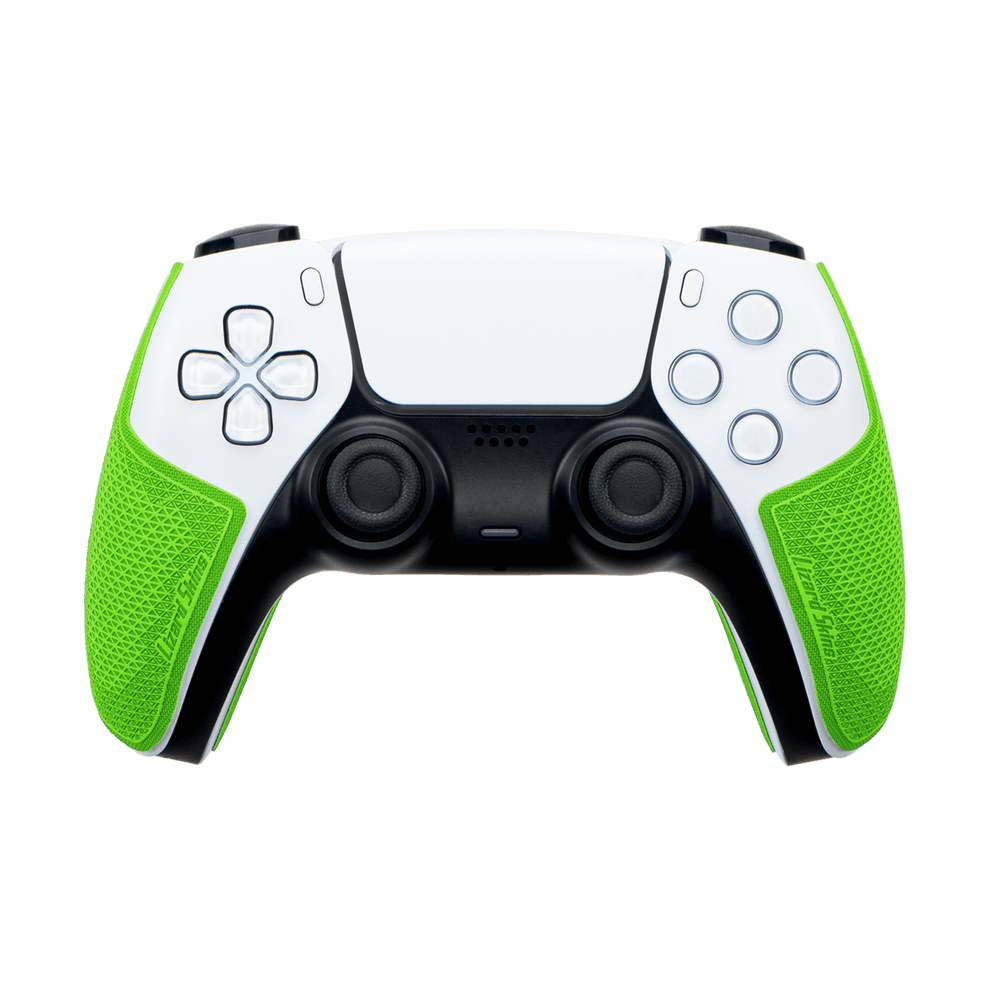 Lizard Skins DSP Controller Grip for PS5 in emerald green, featuring multi-textured, slip-resistant design for enhanced control.