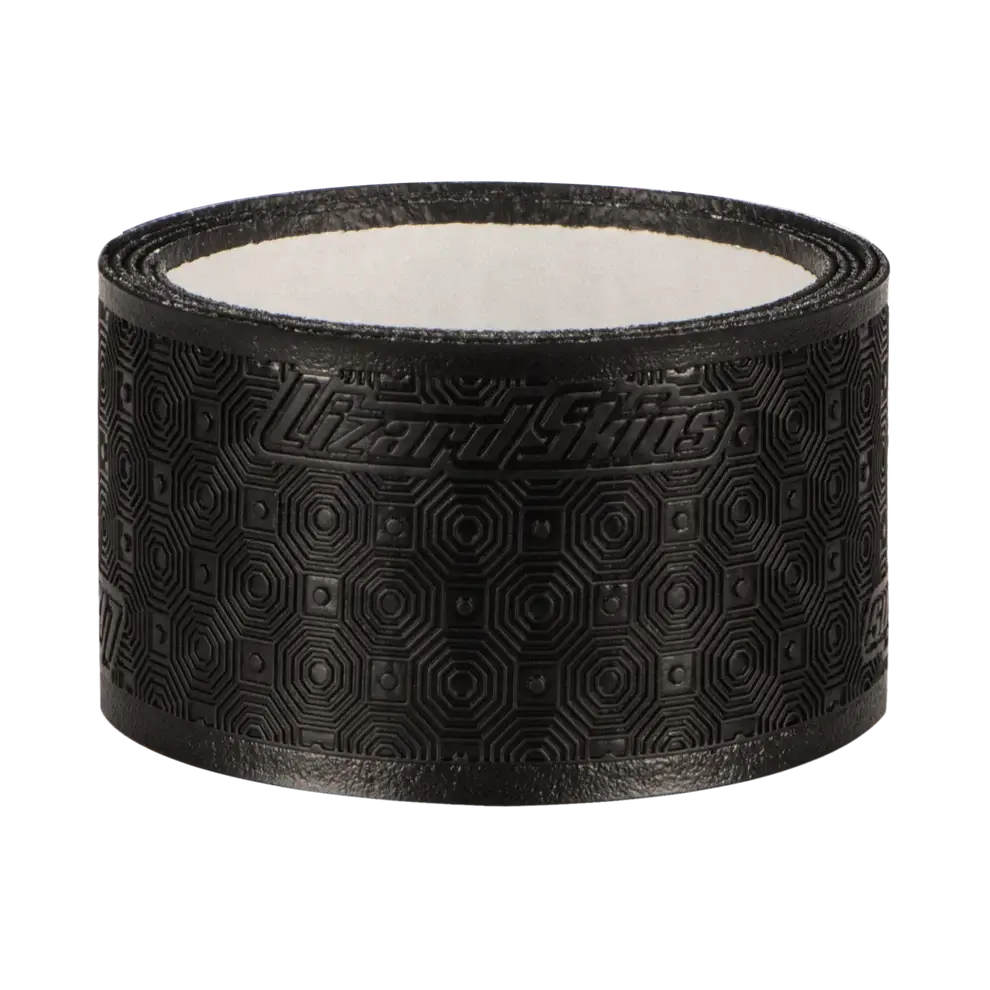 Lizard Skins DSP Lacrosse Grip Tape V2 in black, 99 cm, featuring slip-resistant texture and pre-cut ends.
