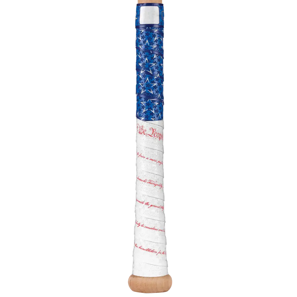 Lizard Skins DSP Ultra Bat Grip in stars and stripes design, featuring premium adhesive and enhanced durability.