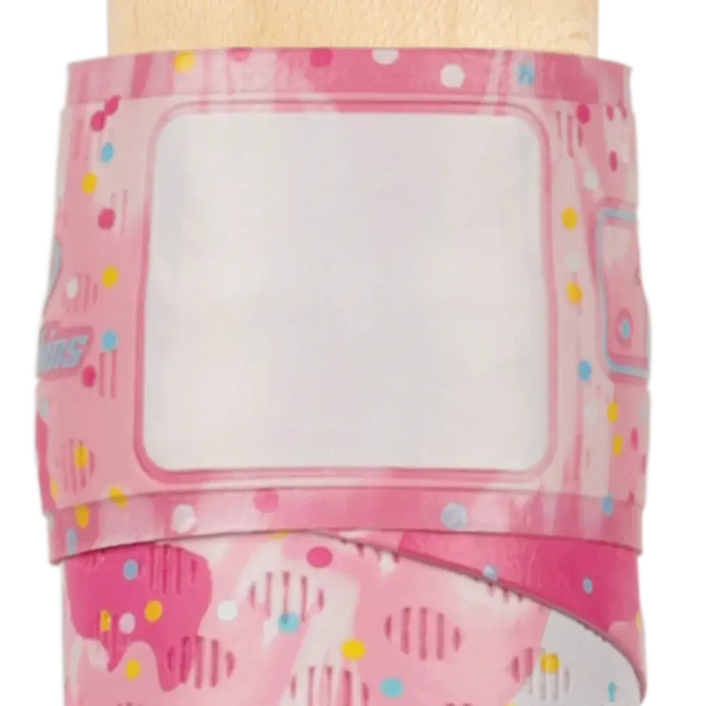 Lizard Skins DSP Ulta Bat Grip in Frosted Cookies design with colorful polka dots and a textured surface for enhanced grip.