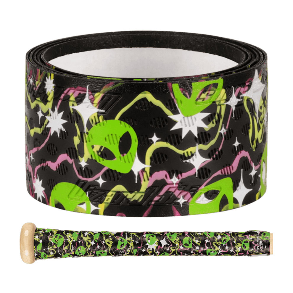Lizard Skins DSP Ultra Bat Grip - Galaxy Visitor, featuring oval pattern and multi-directional ridges for enhanced grip.
