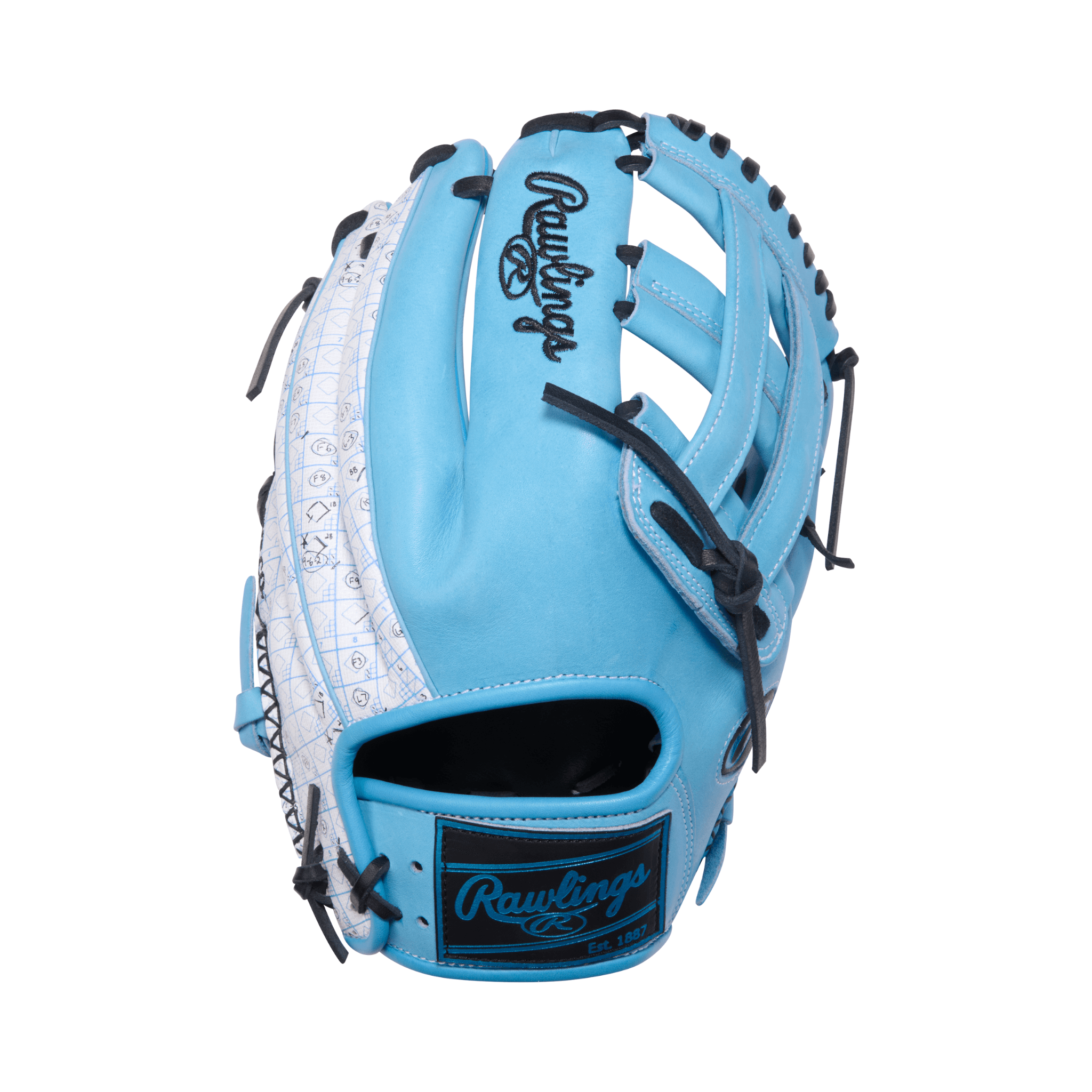 Rear View of Rawlings Gold Glove Club PROR207-6CB