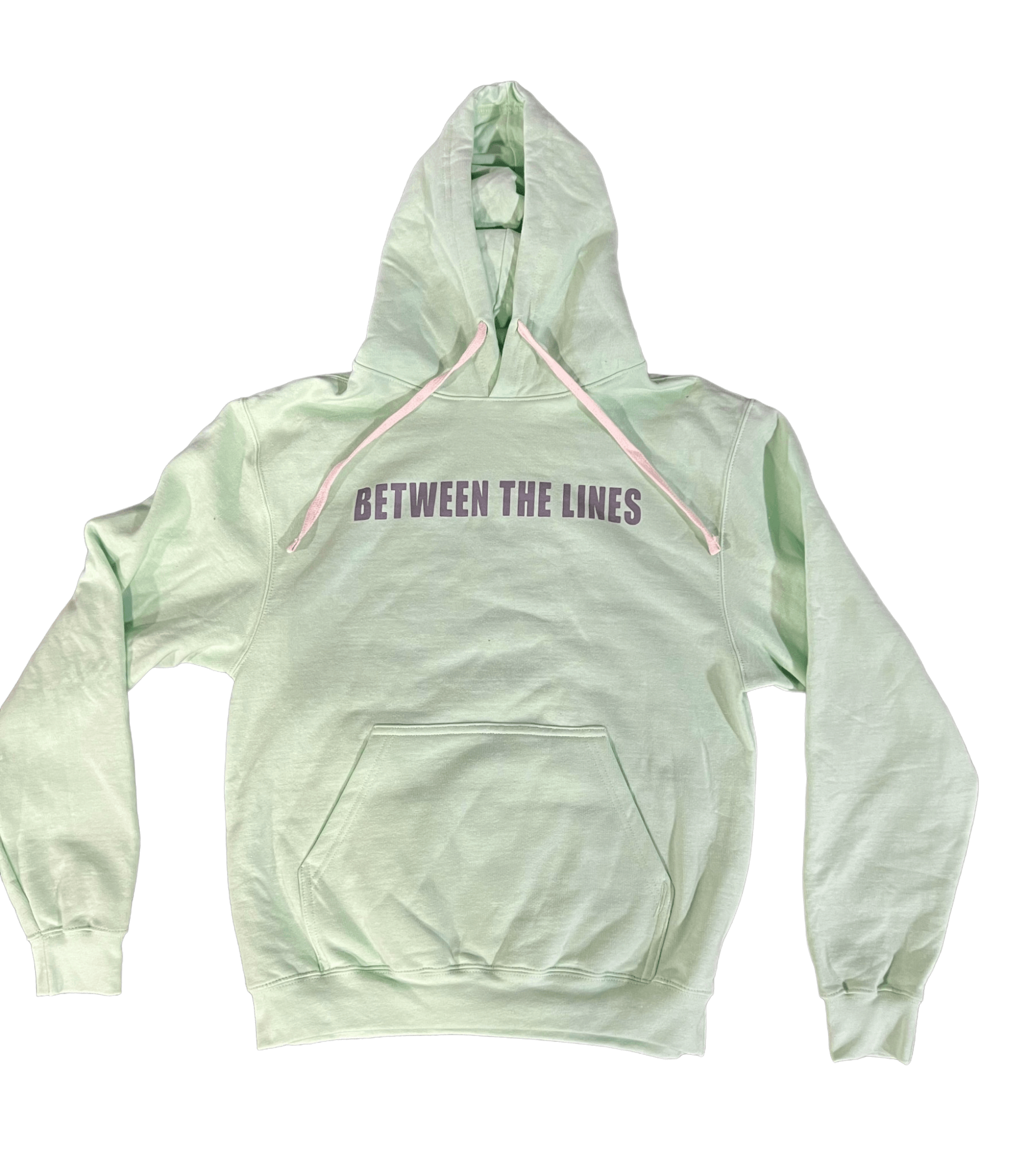 Between The Lines Cactus Hoodie in light green with drawstring and front pocket for comfort and style.