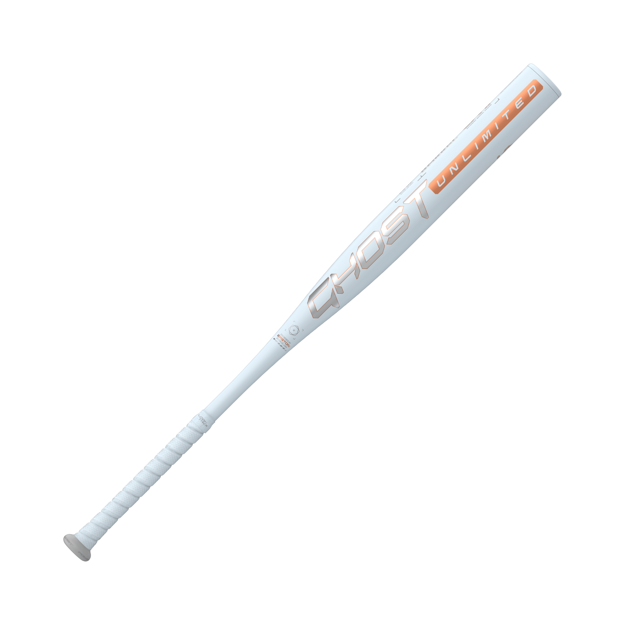 Easton 2025 Ghost Unlimited -10 Fastpitch Softball Bat with Double Barrel EXT design and VRS1 connection joint.