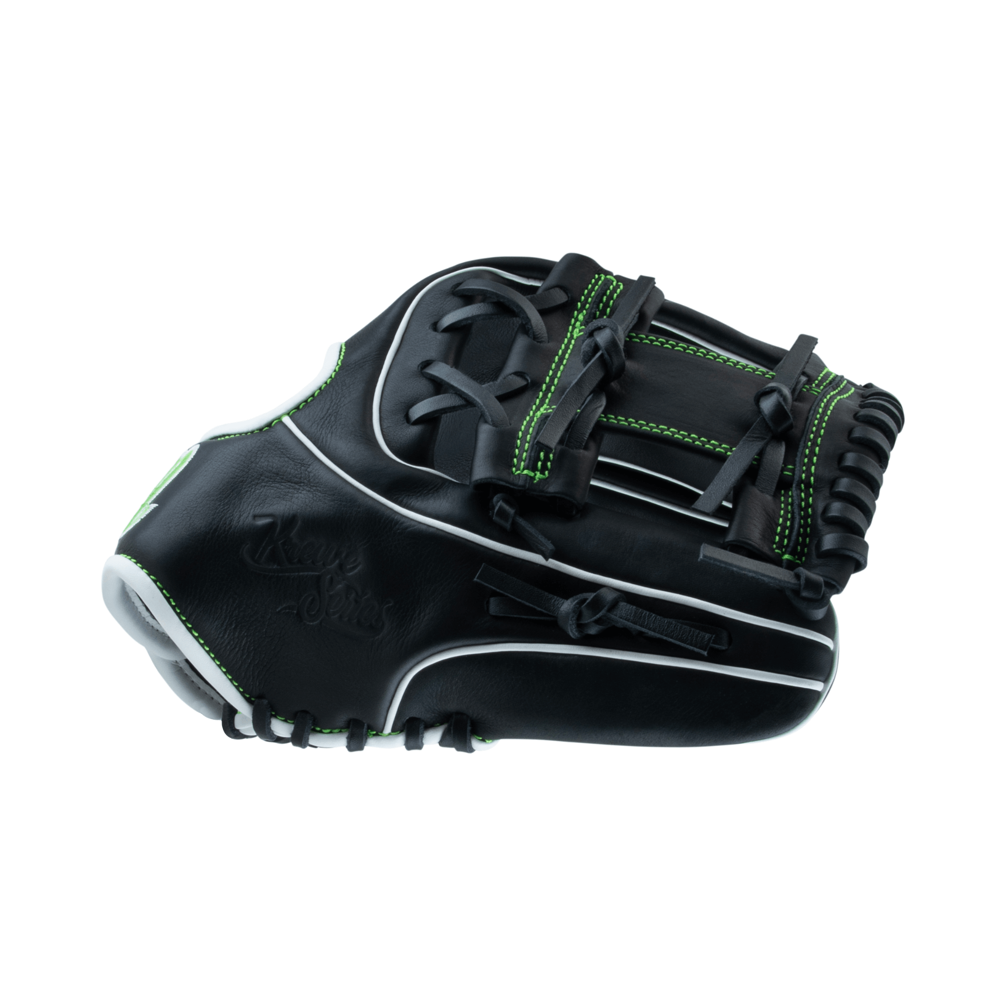 Close-up of thumb sleeve, highlighting integrated cushioning for enhanced comfort in Krewe Series 43A2 Mitt.