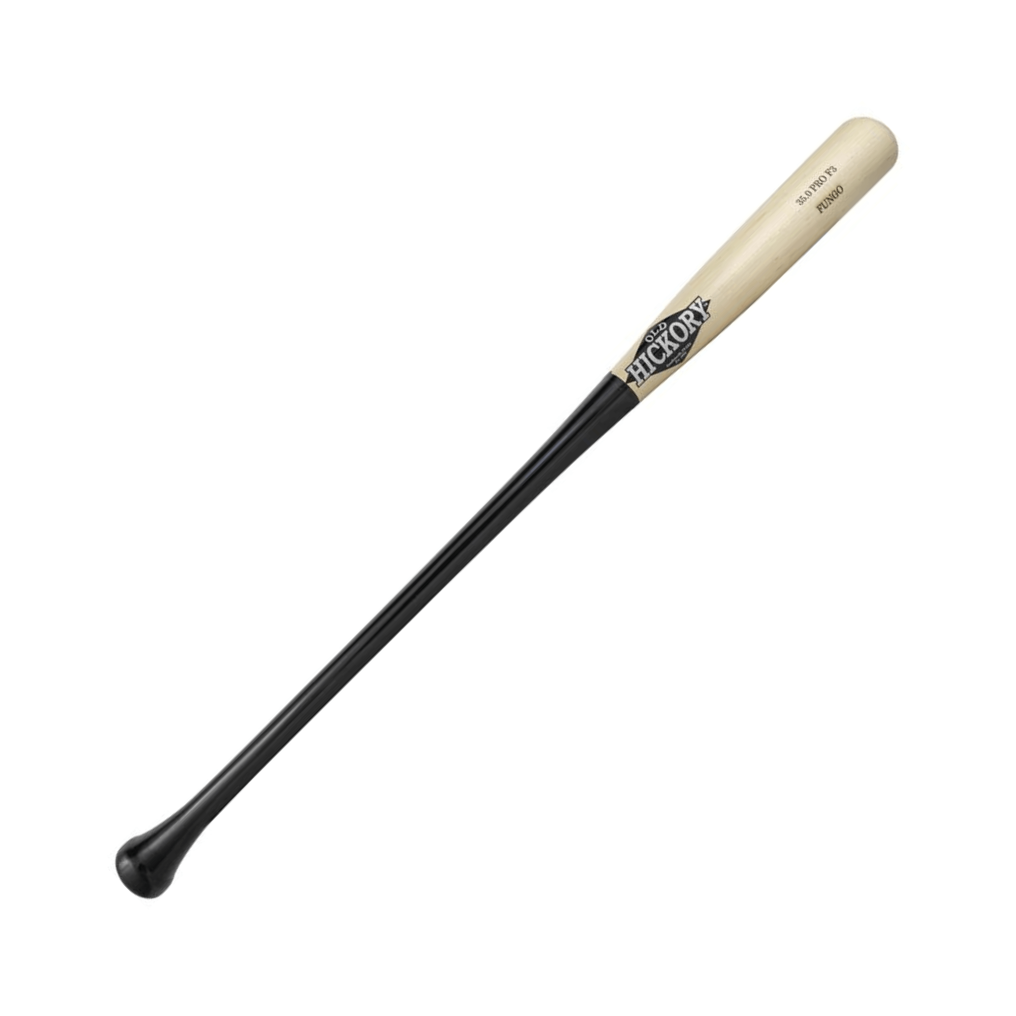 Old Hickory F3 34 Fungo Maple Bat with Flared Knob and Black Finish