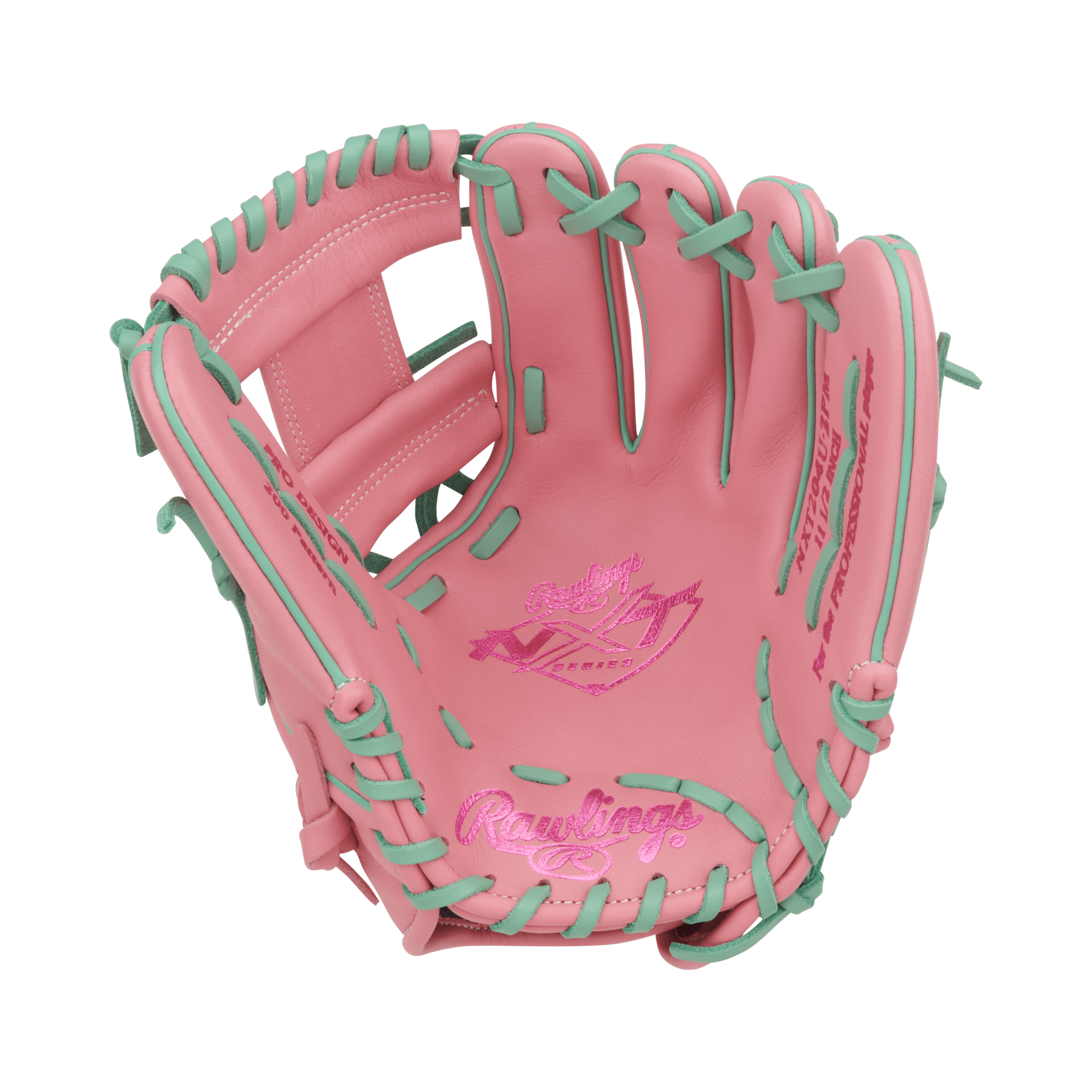 Rawlings NXT Series Infield Baseball Glove 11.5" Pink/Mint