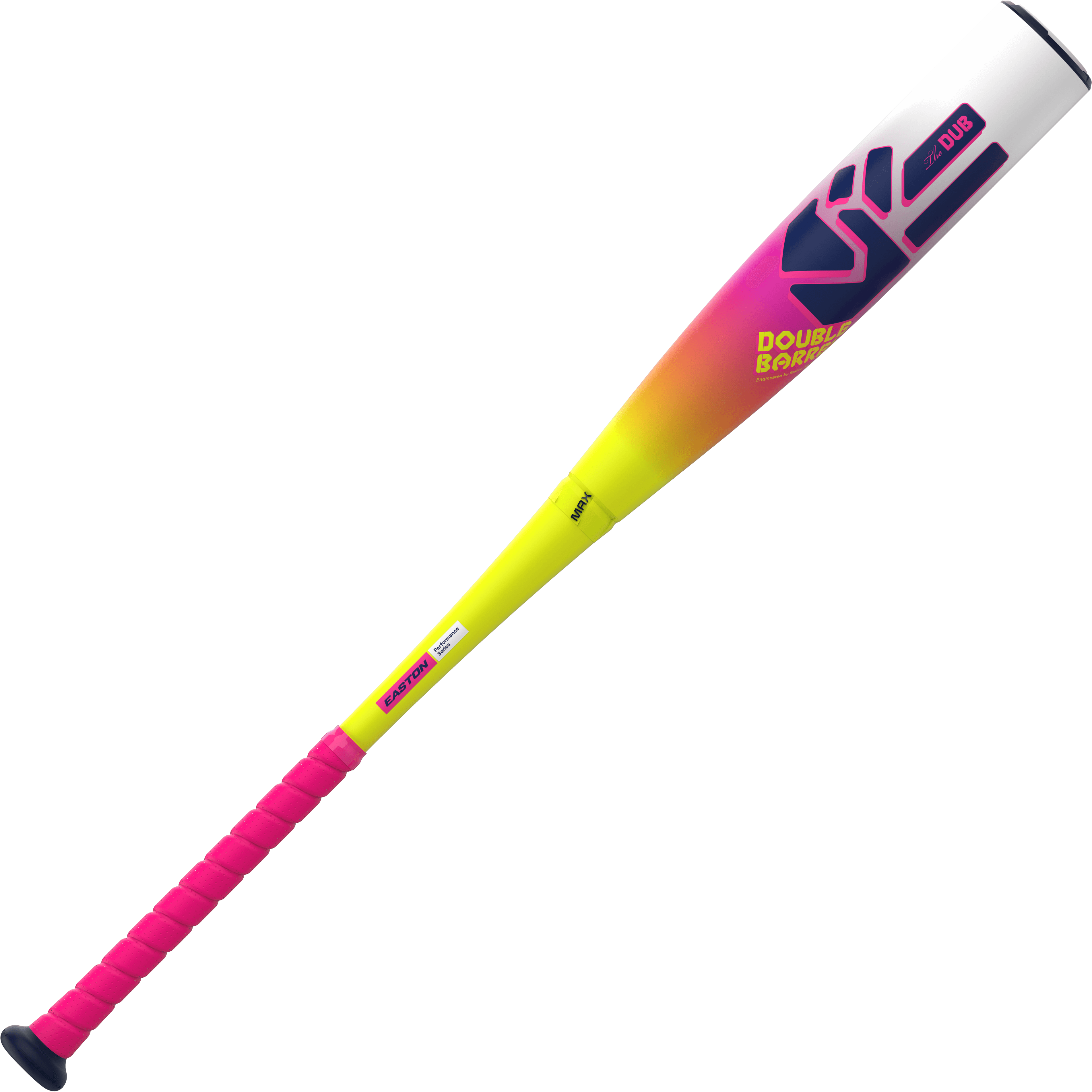 2026 Easton The DUB (-10) USSSA Baseball Bat with Double Barrel Technology and vibrant colors.
