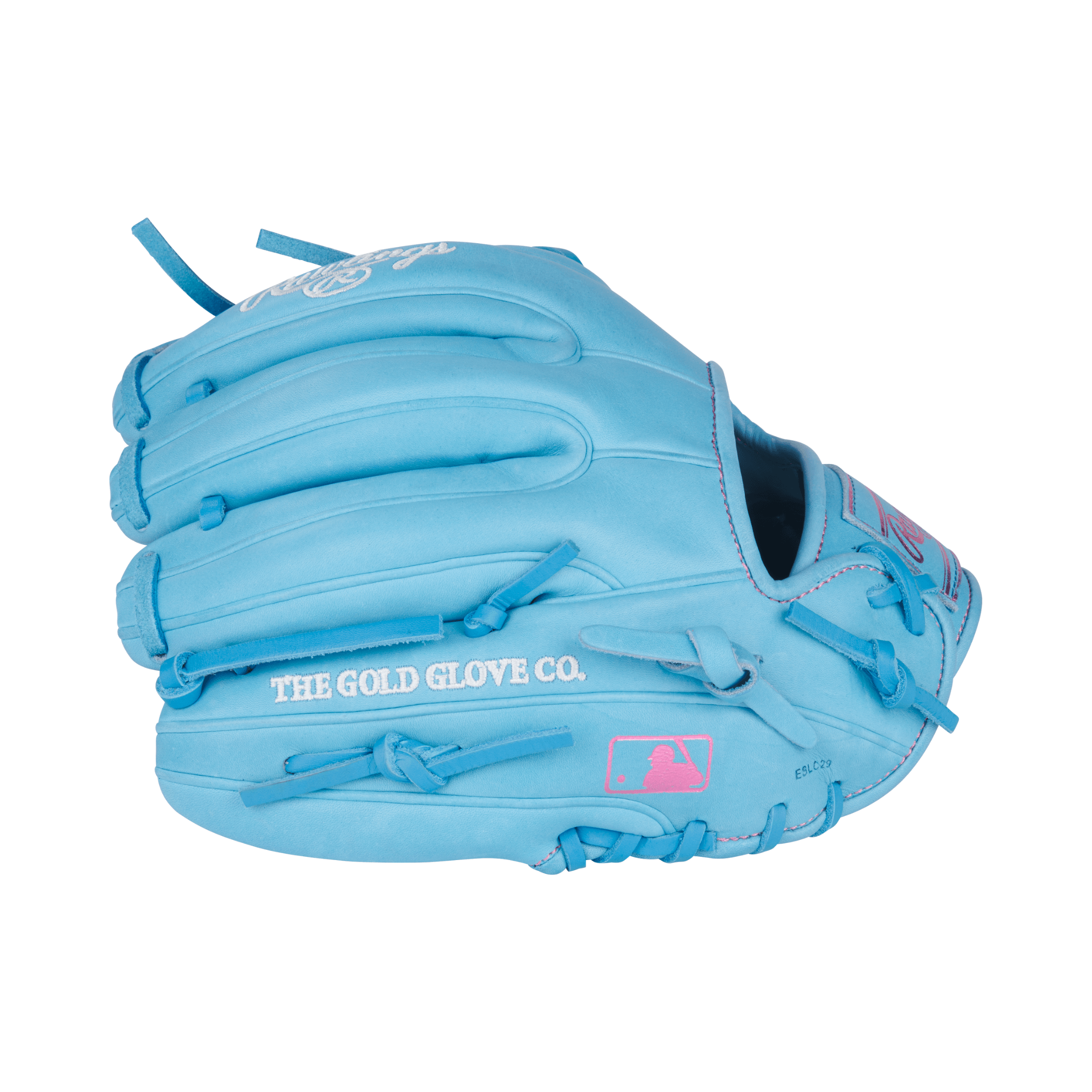 Rawlings Heart of the Hide 11.5" baseball glove in Columbia Blue, ideal for infield play with Pro I Web design.