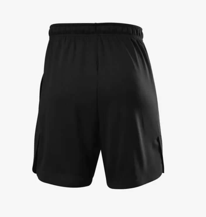 Back view of Evoshield Youth Pro Team Training Short 2.0 showcasing black fabric and elastic waistband.