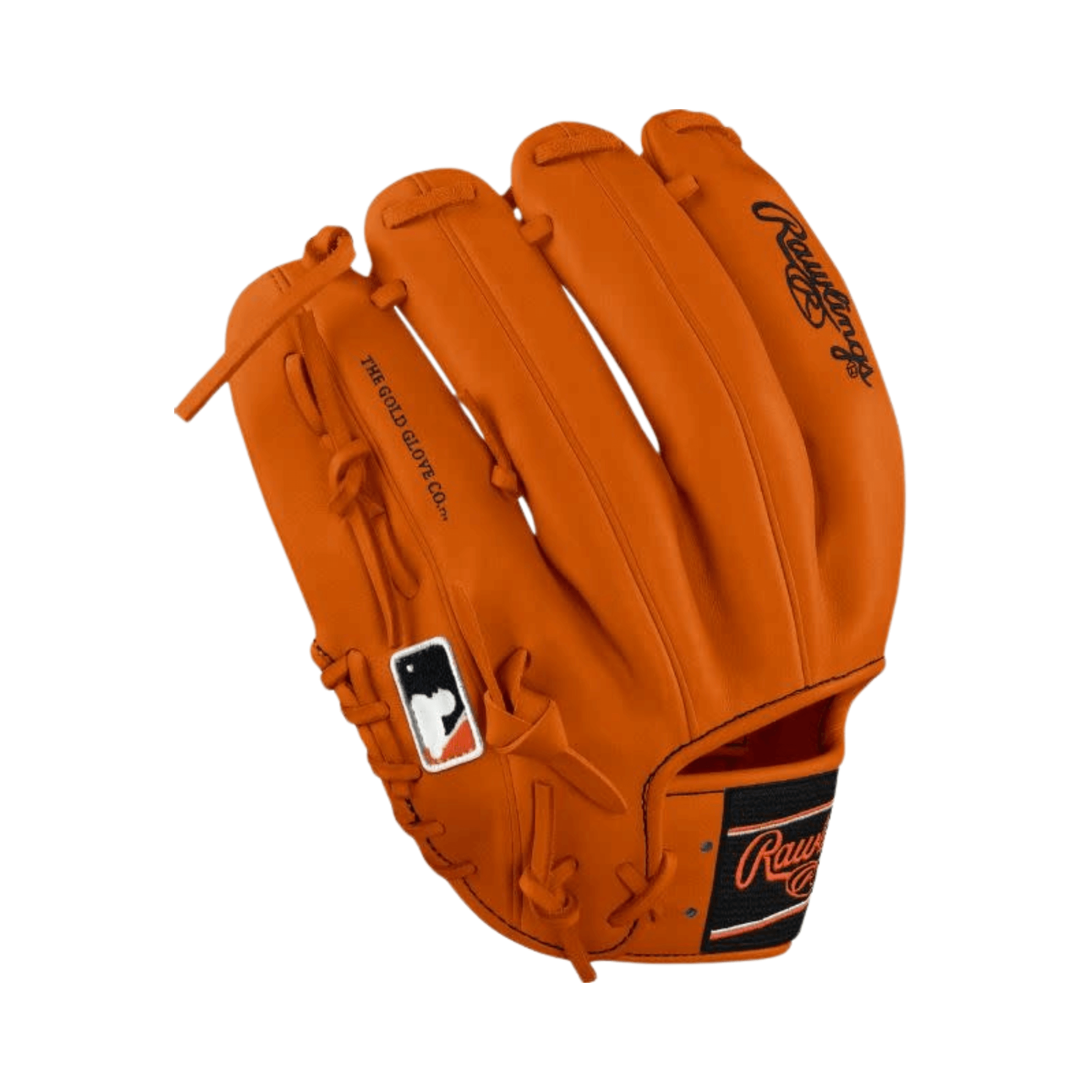 Rawlings Heart of the Hide Custom Pro204 11.5 Glove, Orange/Black, Leather, Large Pocket, Infield Glove