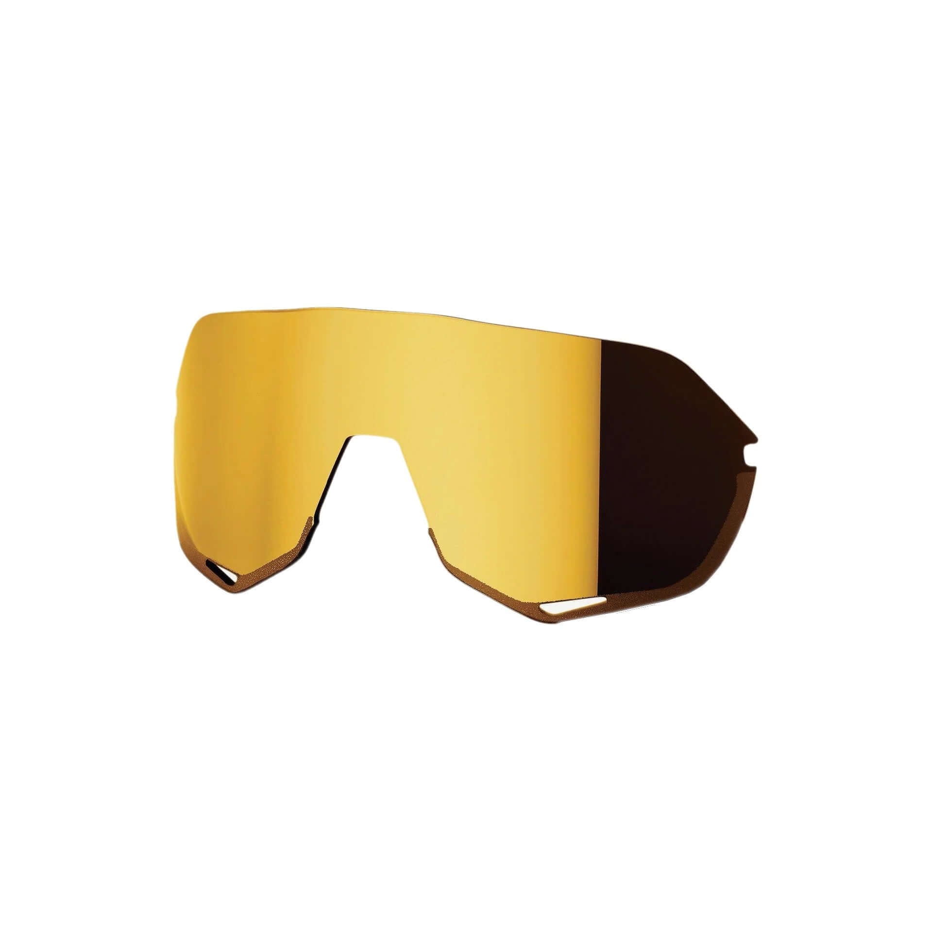 100% S2 replacement lens in soft gold mirror, Cat 3, light transmission 11%, perfect for stylish eyewear upgrades.