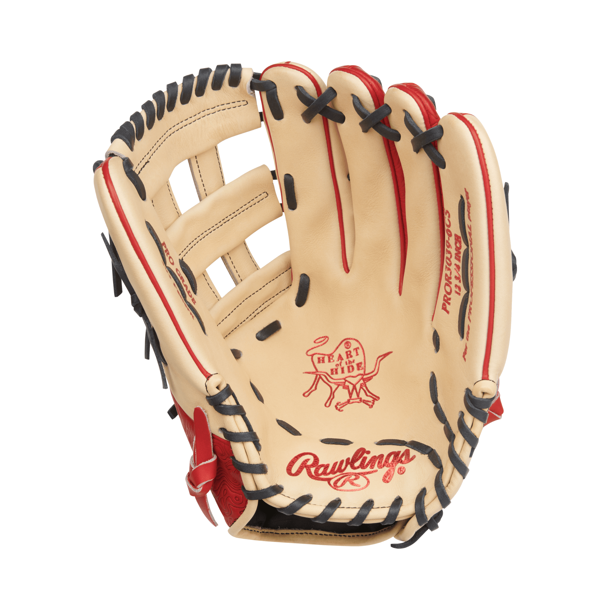 Rawlings Heart of the Hide 12.75" Outfield Baseball Glove - Palm View