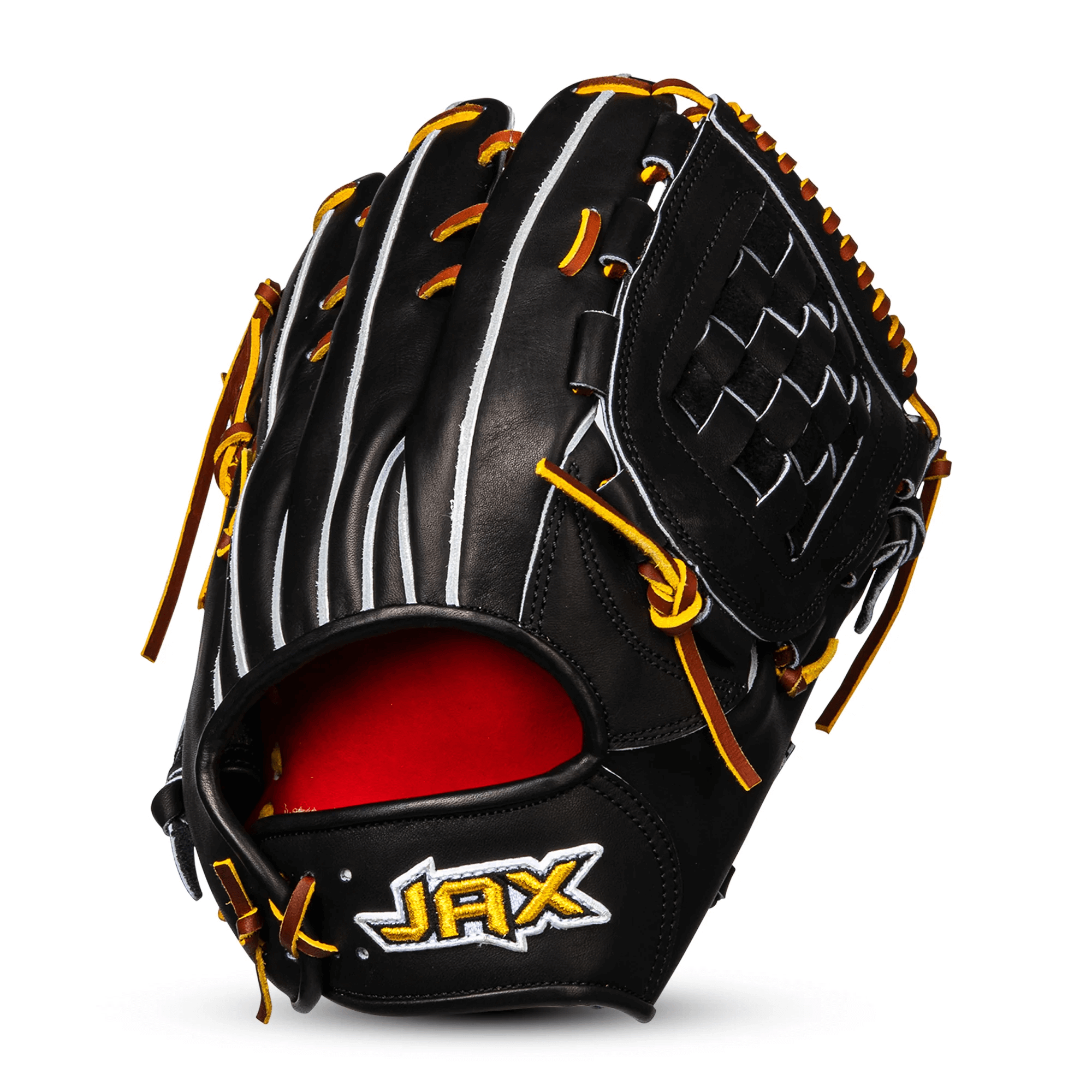 Back view of Jax LJ-10S 12.25" Baseball Glove showing snug fit design.