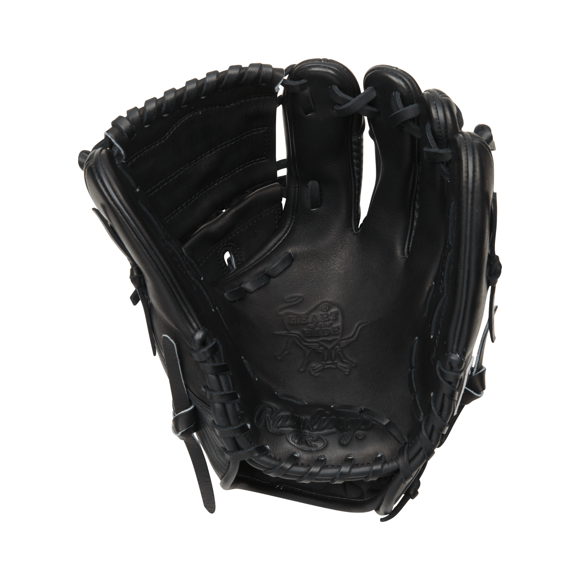 Rawlings Heart of the Hide Hyper Shell 11.75" infield/pitcher's glove, ultra-lightweight black steer-hide leather design.