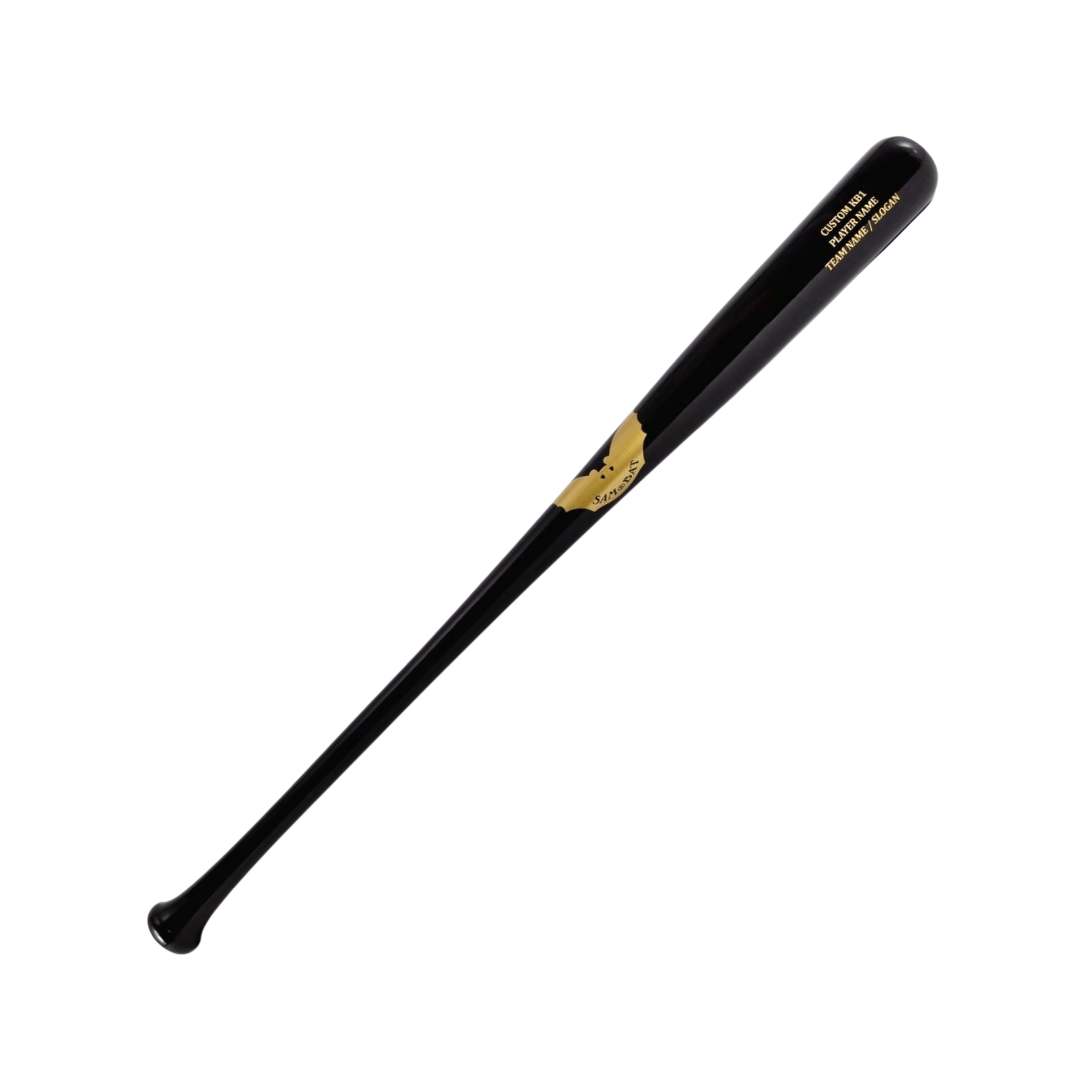 SAM BAT KB1 baseball bat with slight flare knob and regular barrel