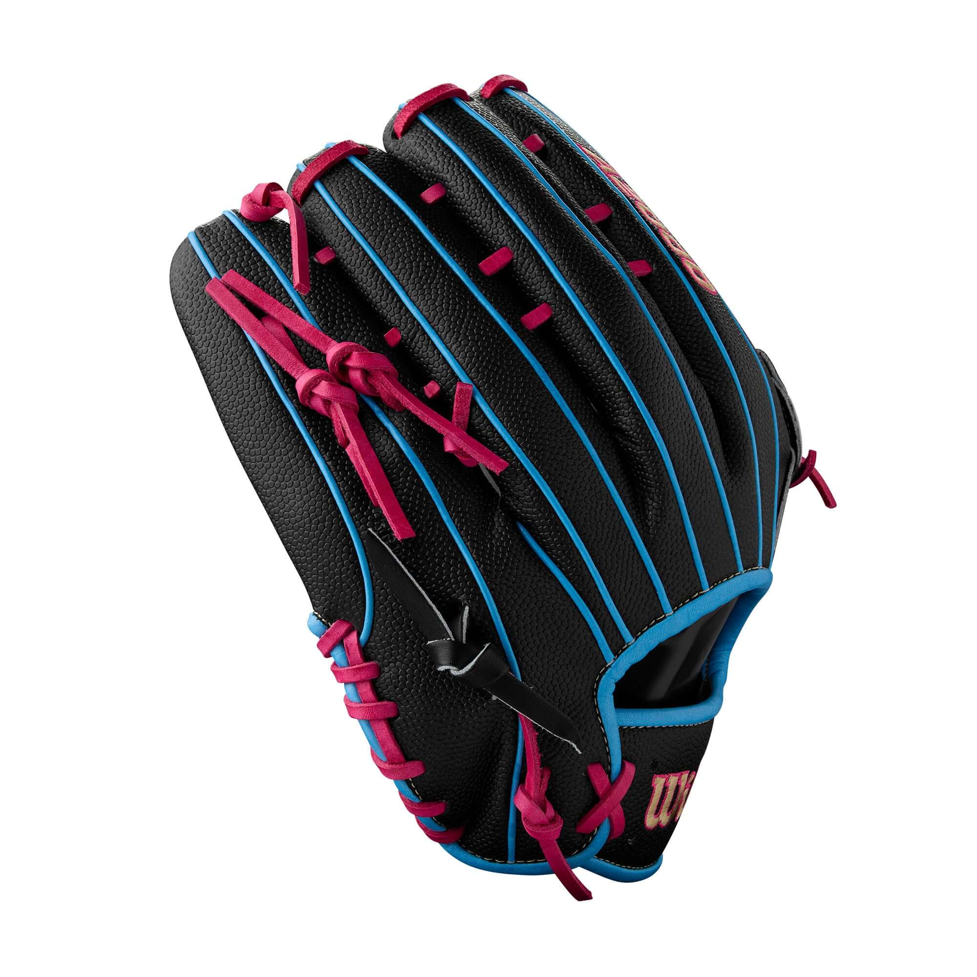 Right side view of the Wilson glove featuring DriLex Wrist Lining for moisture control and player comfort
