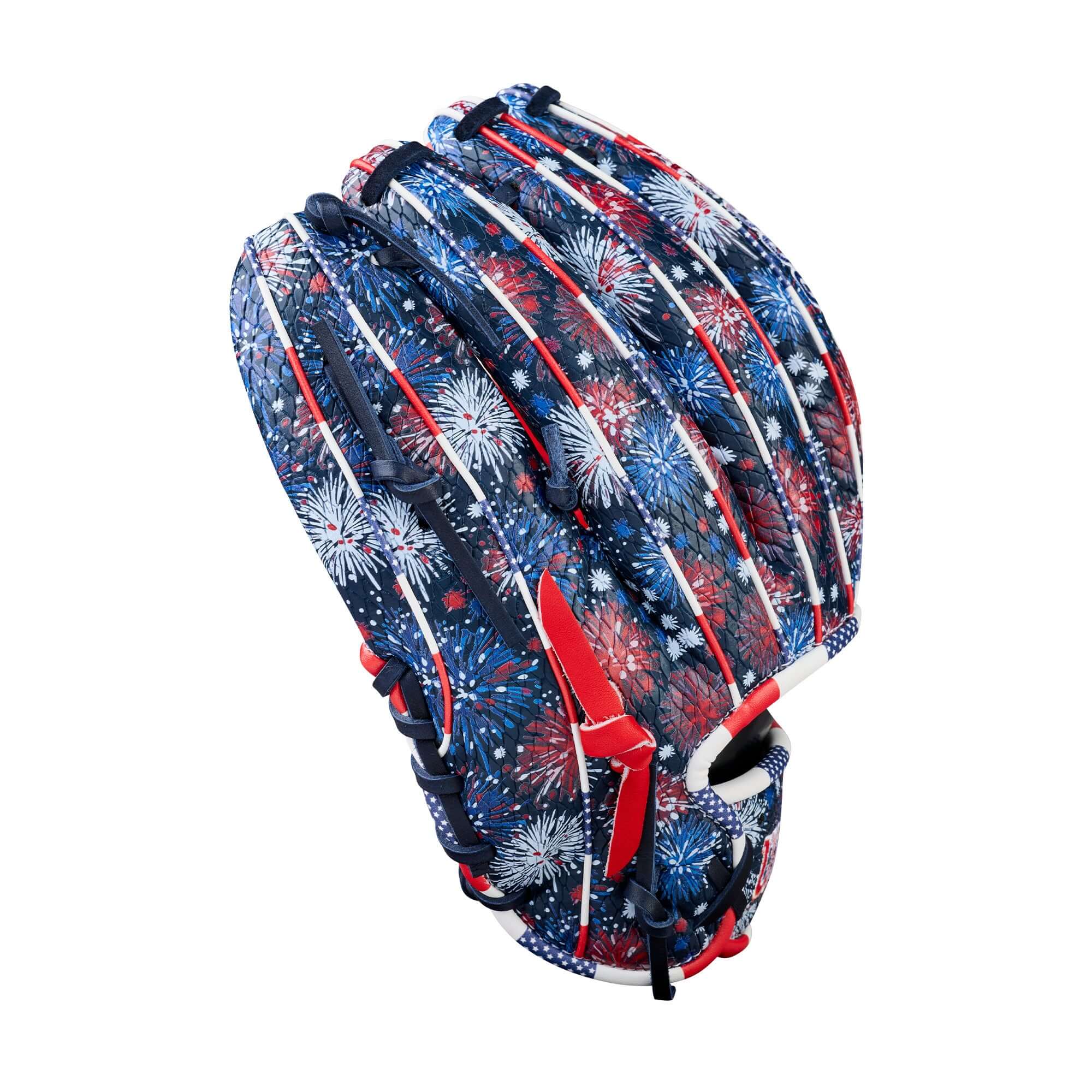 Right Side and Finger Detail Wilson A2000 Firework Glove