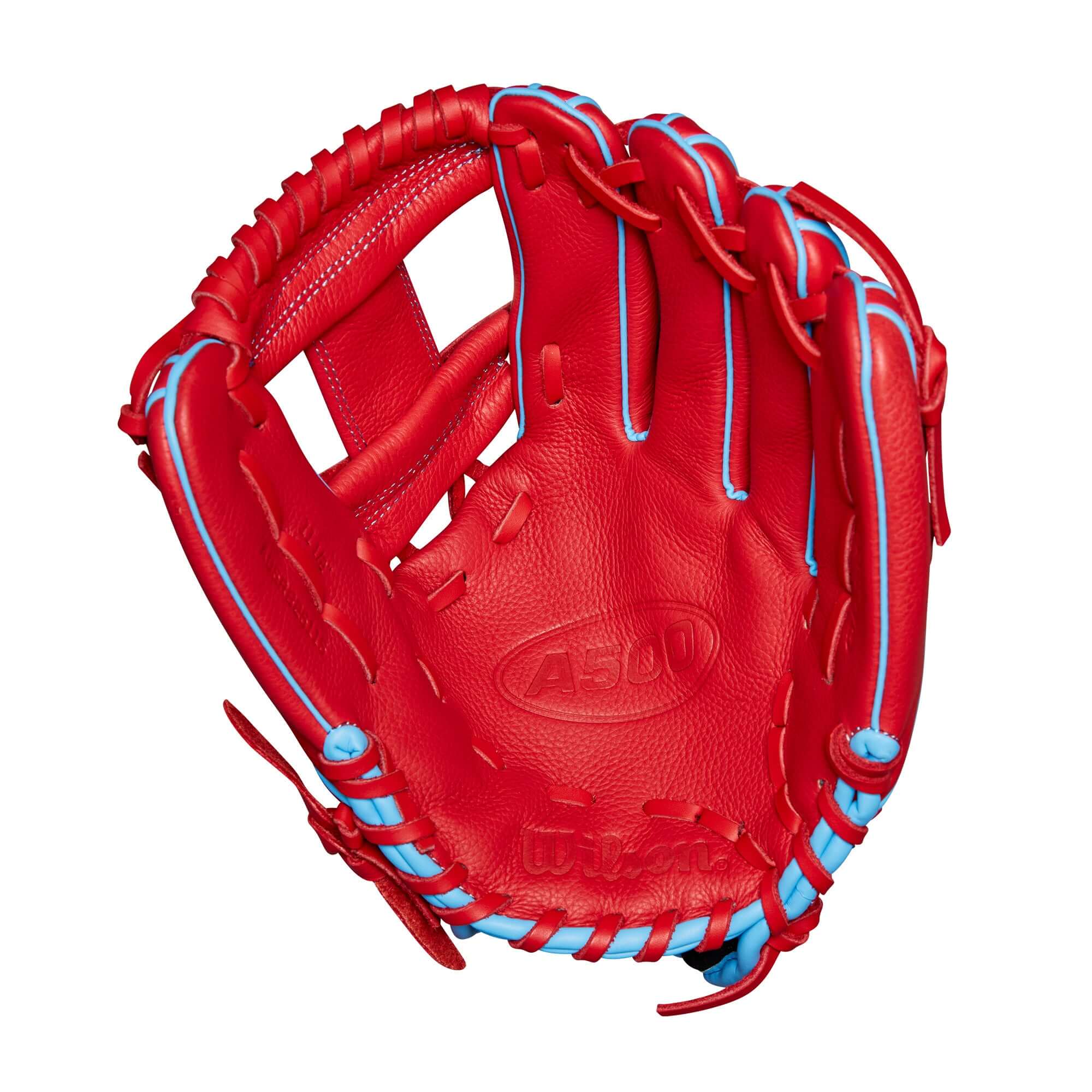 Wilson A500 Utility Youth Glove Red/Blue/White 11.5”