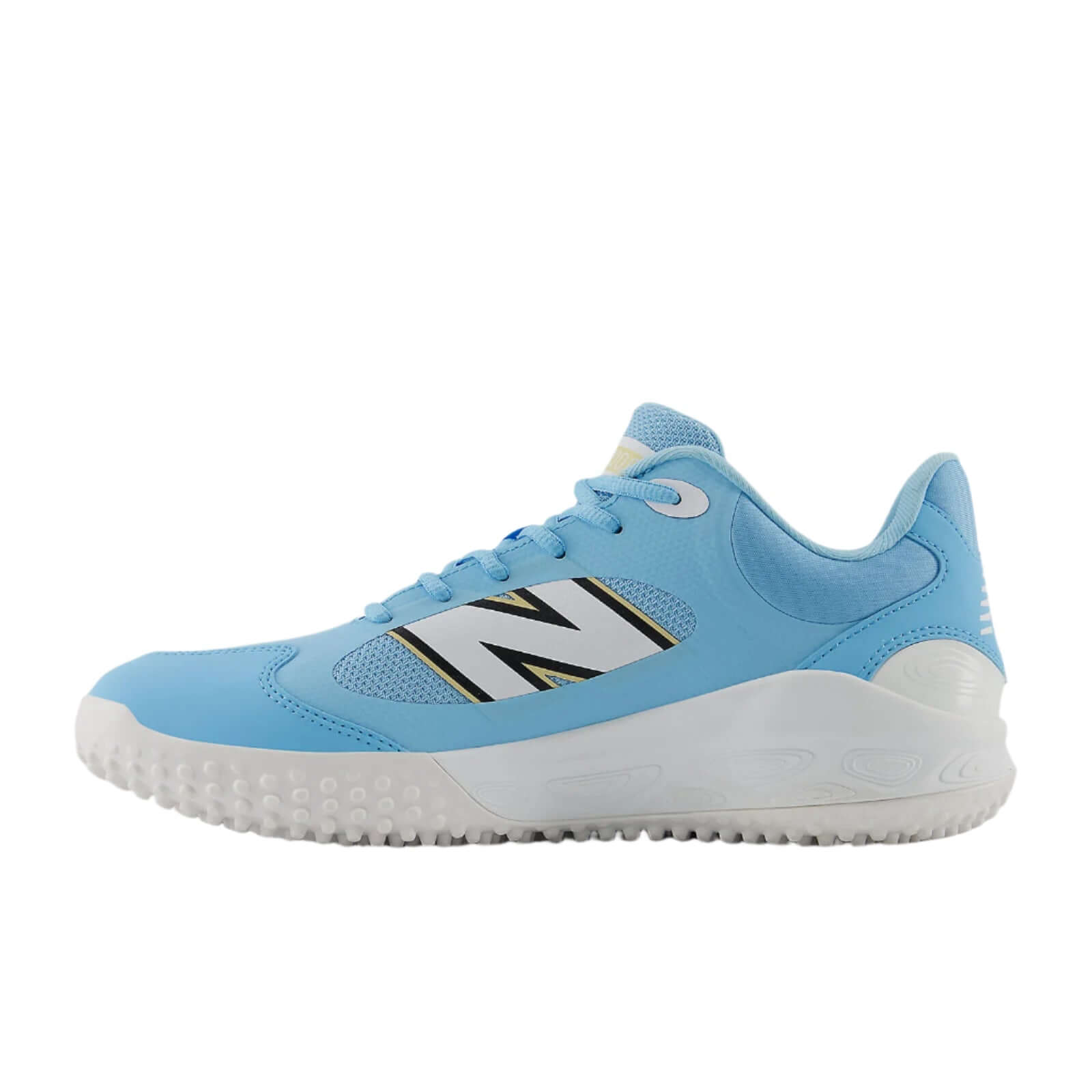 Side view featuring synthetic overlays and TPU heel clip for enhanced stability.
