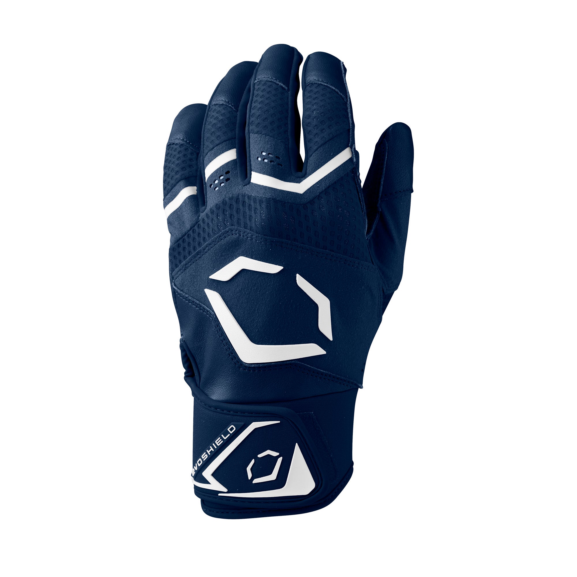 EvoShield Carbyne batting gloves adult navy front view