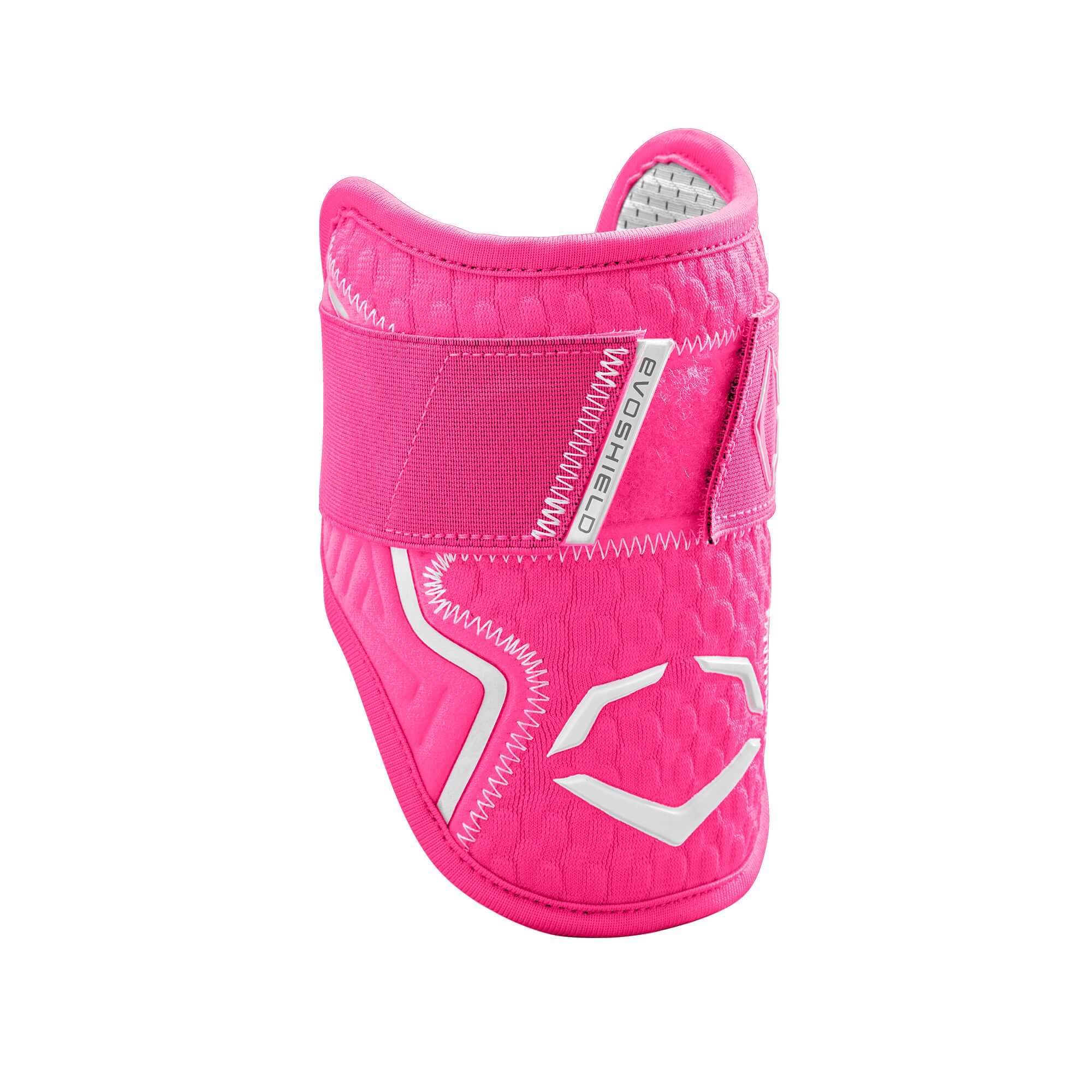 Evoshield Pro-SRZ 2.0 Batter's Elbow Guard in pink, featuring Gel-to-Shell technology for custom fit and protection.