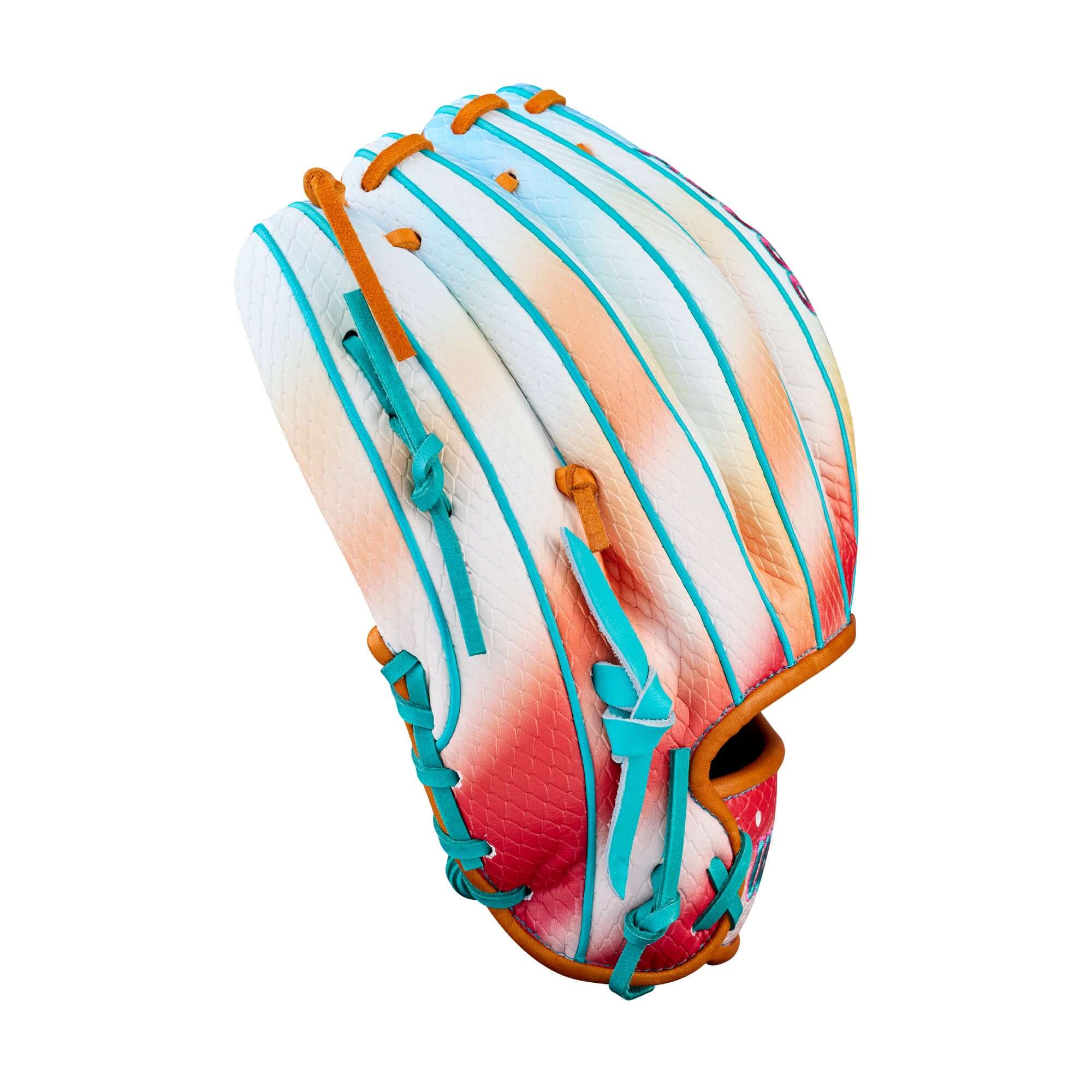 Wilson 2025 Northern Lights A2000 1975S 11.75" infield baseball glove with vibrant design and quality materials.