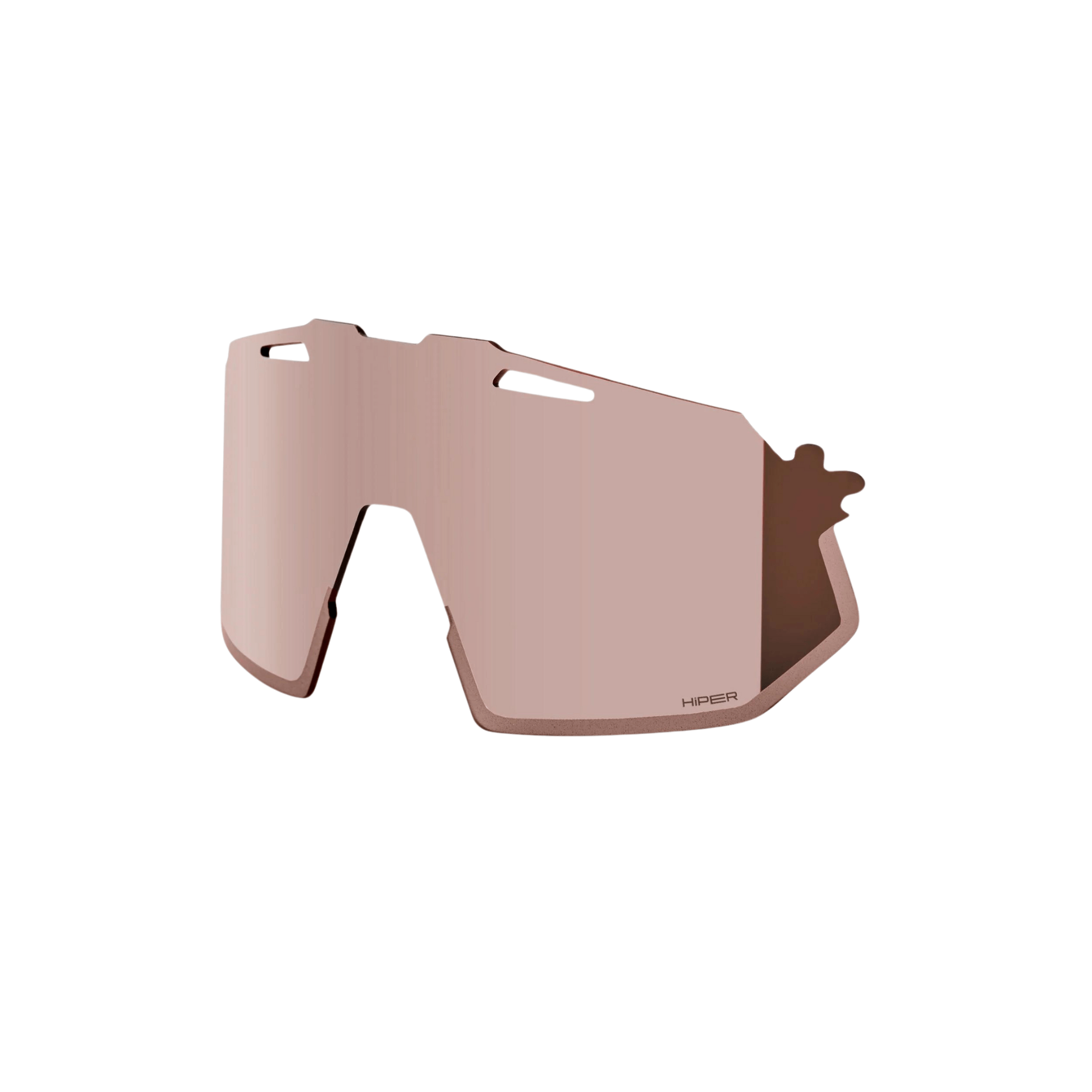 100% HYPERCRAFT SQ Polycarbonate Replacement Lens in HiPER Crimson Silver Mirror for enhanced vision.