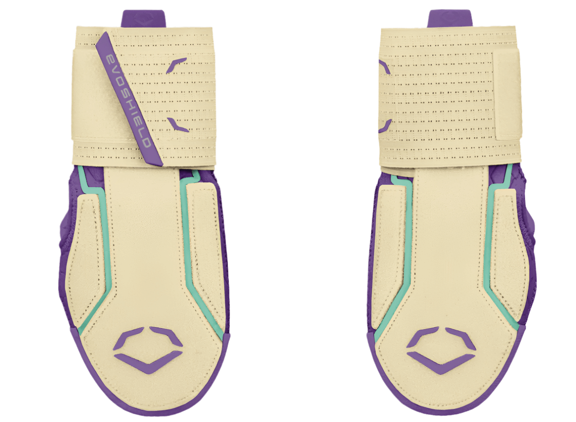 Full view of Evoshield Sliding Mitt 2.0, highlighting both front and back hand design with striking snakeskin style.