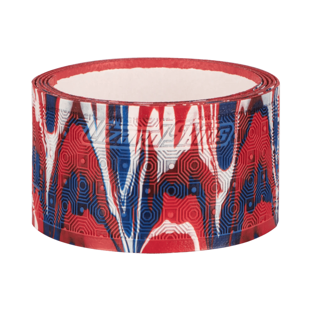 Lizard Skins DSP Lacrosse Grip Tape V2 in Patriot Camo design, featuring red, white, and blue pattern for optimal grip and style.