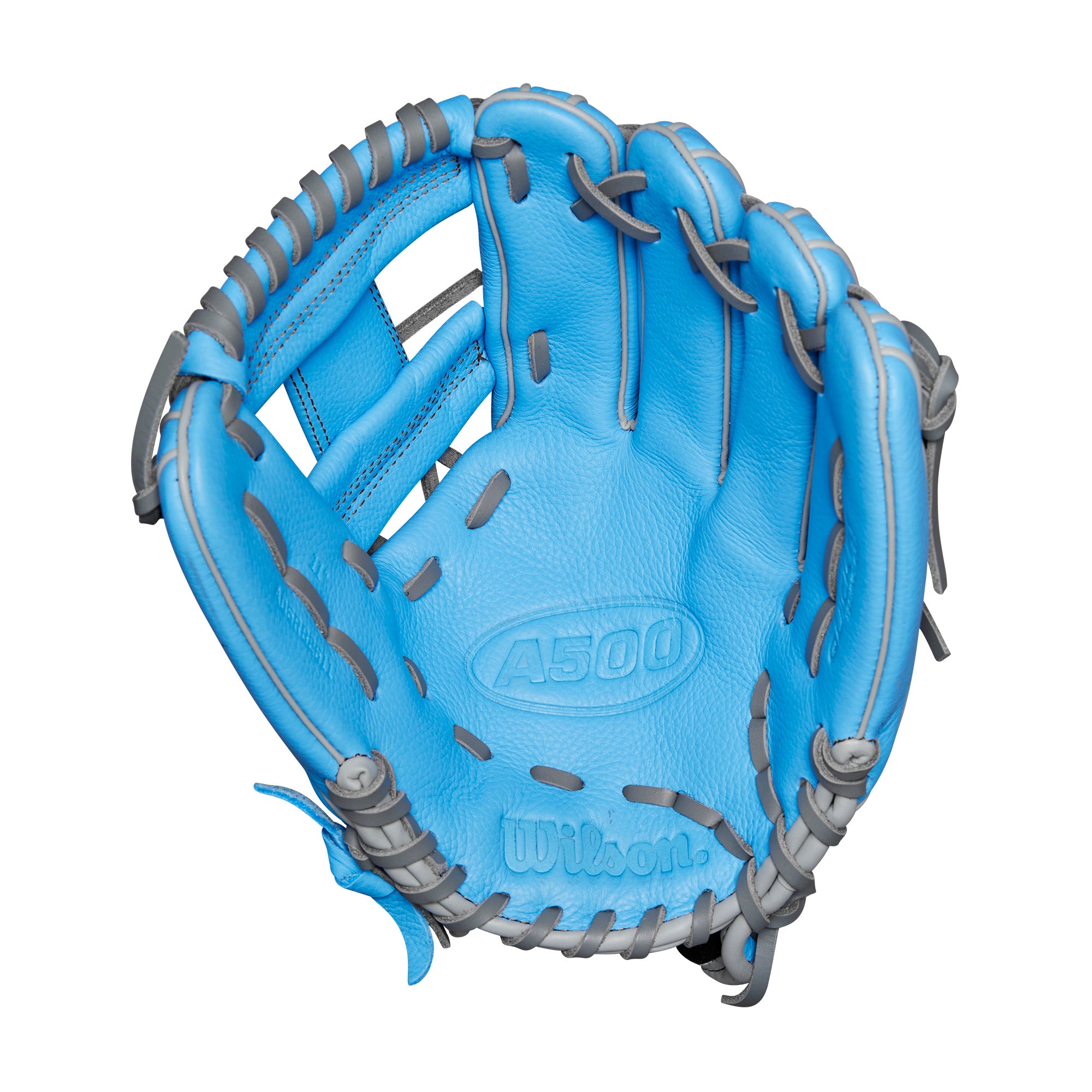 Wilson A500 Utility Youth Baseball Glove Blue/Grey/Red 11"