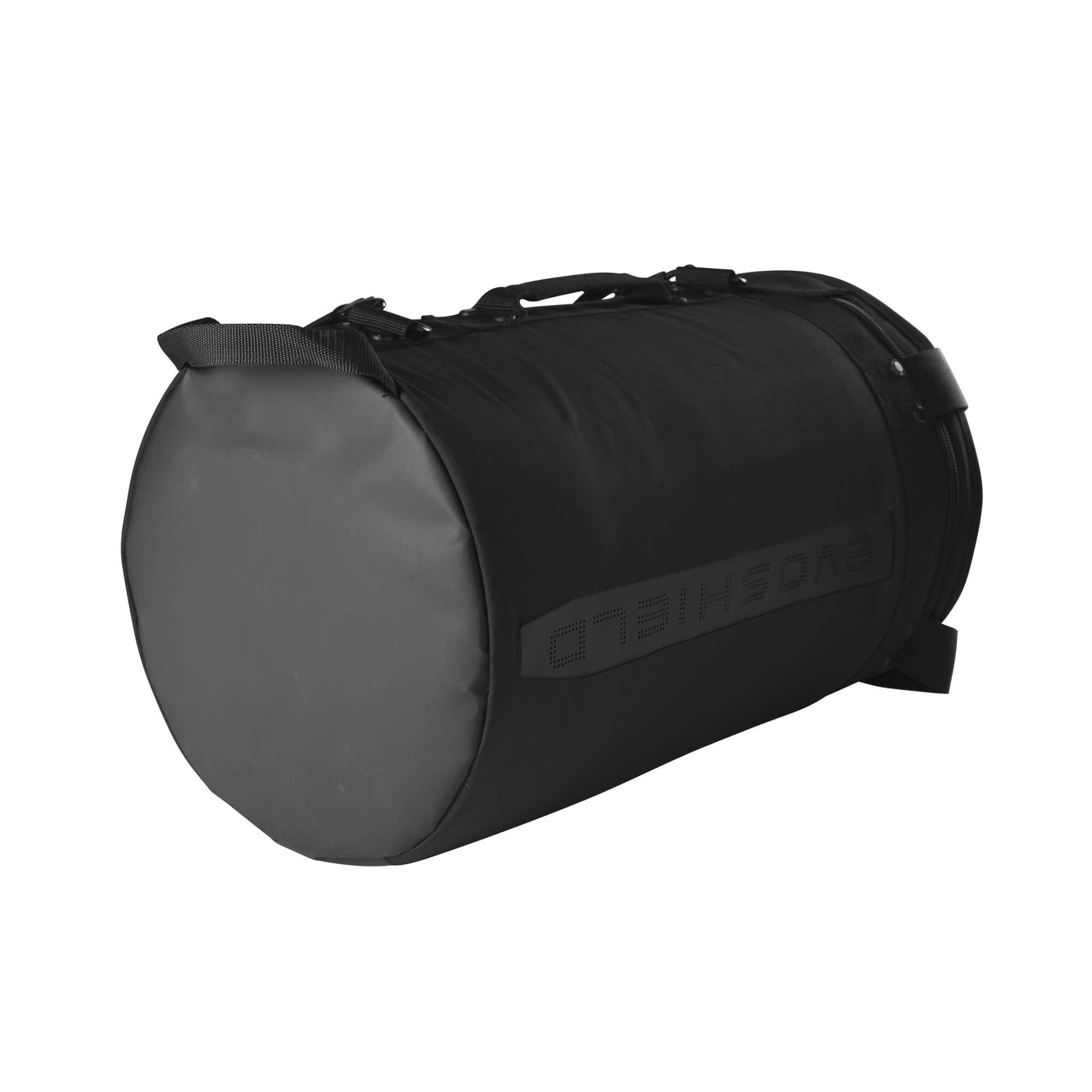 EvoShield Ball Bag Black designed for carrying multiple baseballs or softballs, featuring durable nylon construction.