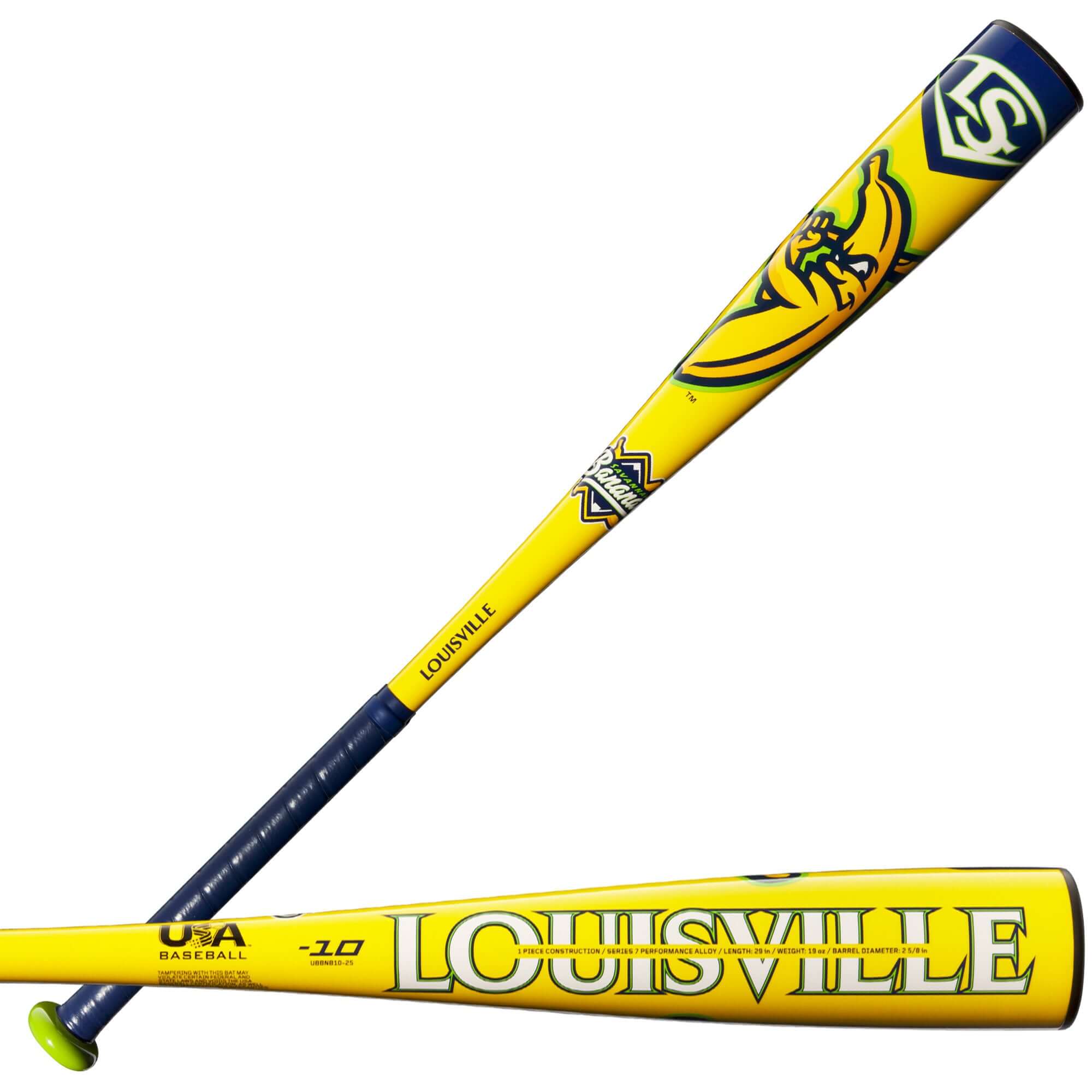 2025 Louisville Slugger Savannah Bananas (-10) USA Baseball Bat