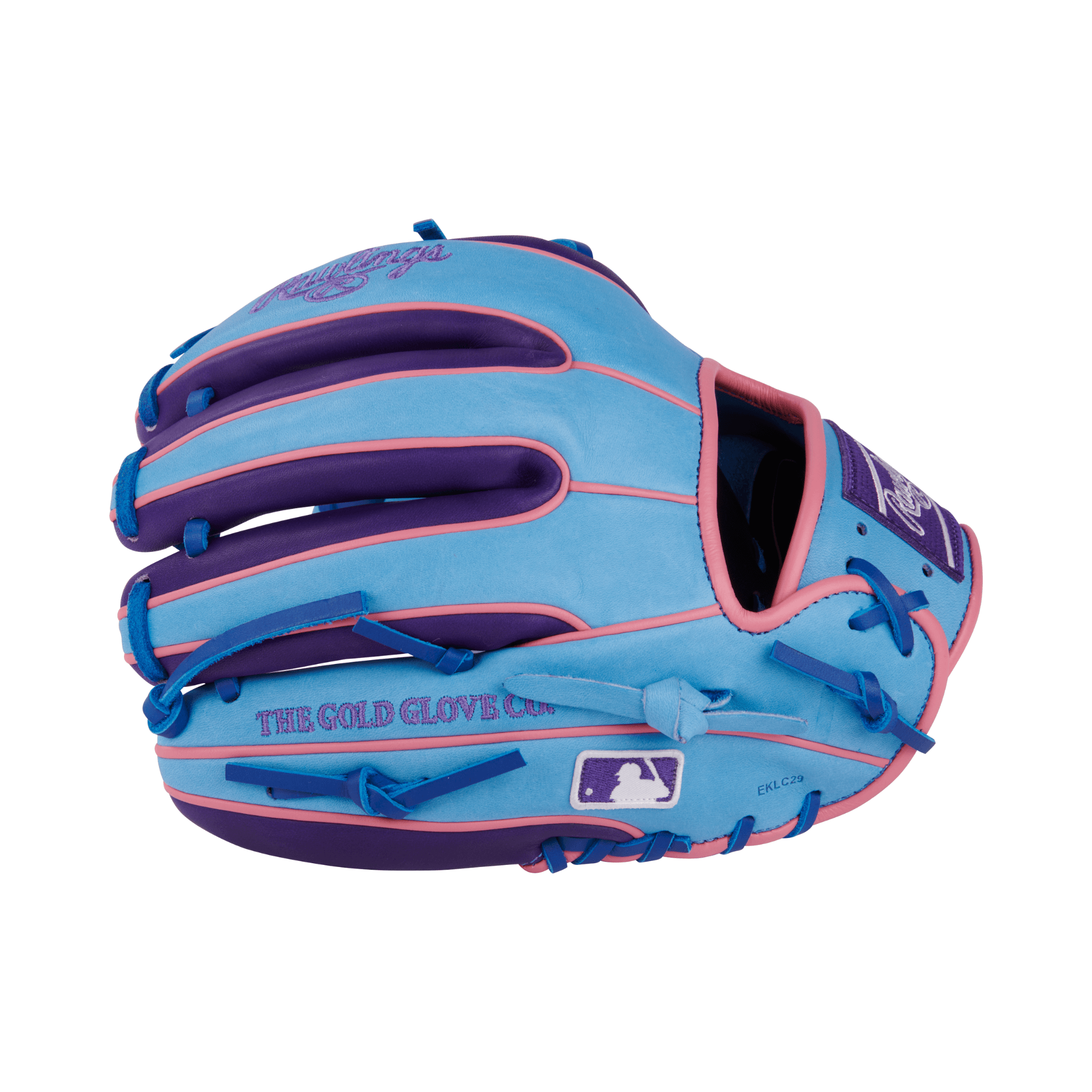 Right side view of the Rawlings Colorsync glove, emphasizing the 314 pattern for smooth transitions and fast play