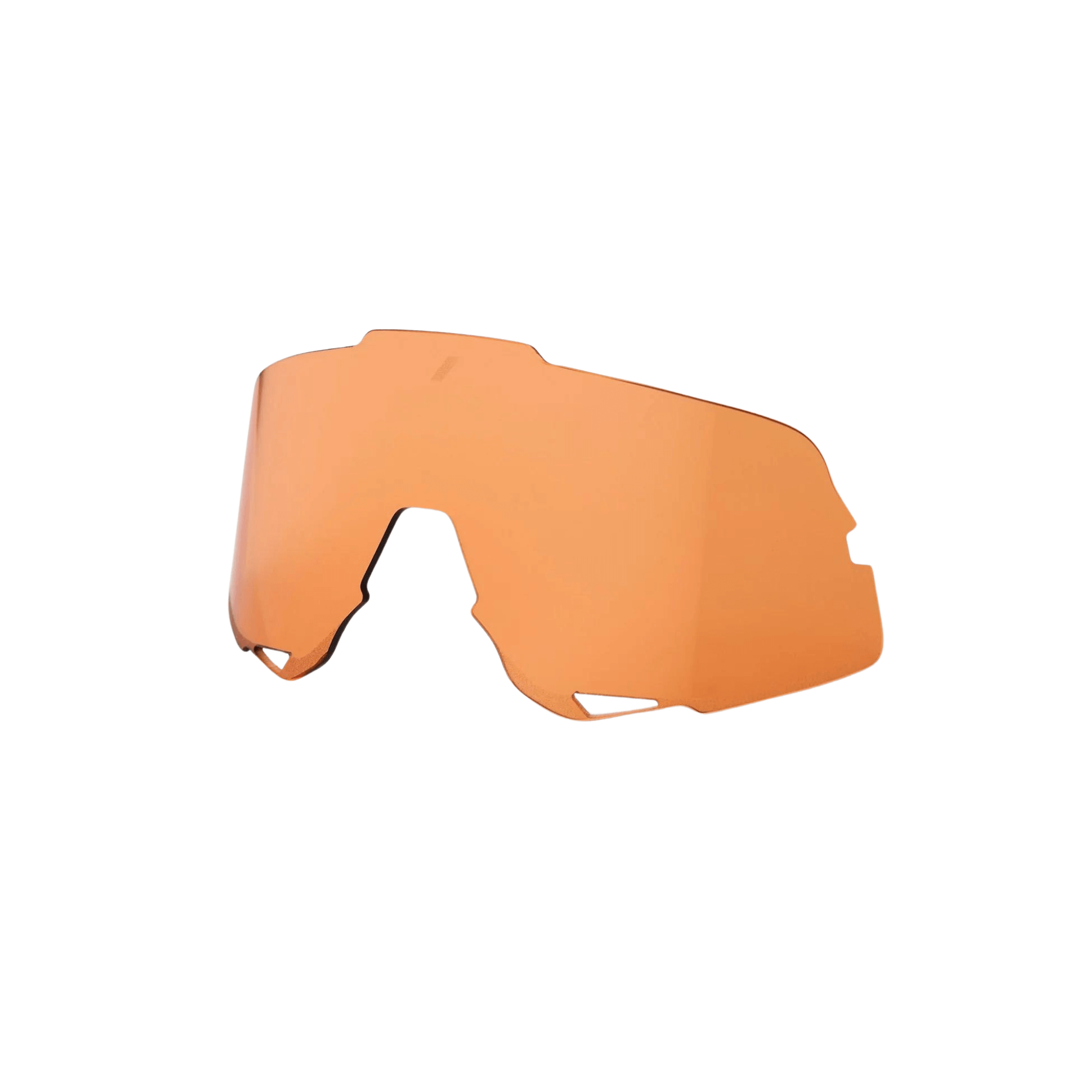 100% GLENDALE replacement lens in persimmon color, 54% light transmission, Category 1 filter, base lens type.
