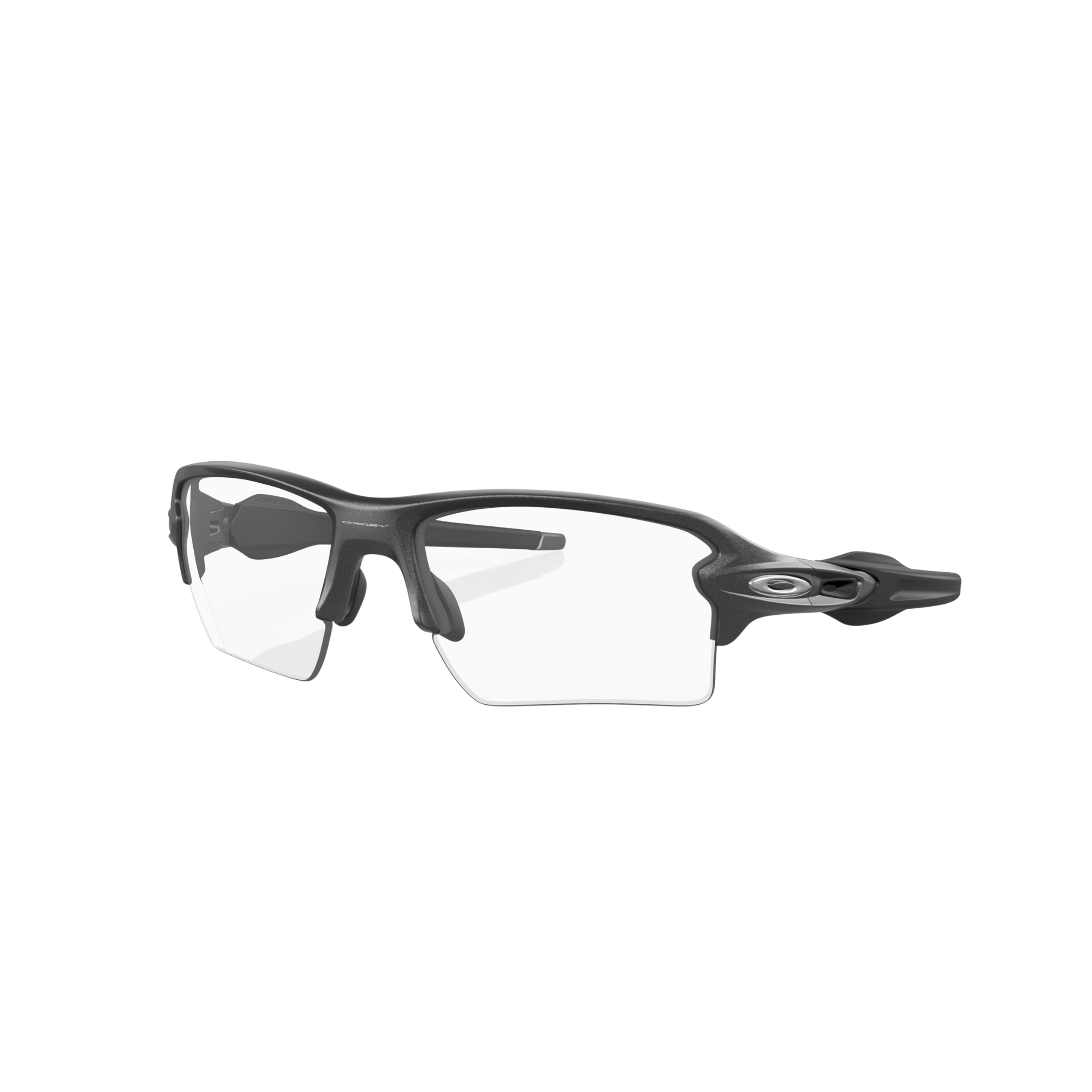 Oakley Flak 2.0 XL Steel W/ Clear 50% Black Irid Photo Injected Man Sunglass