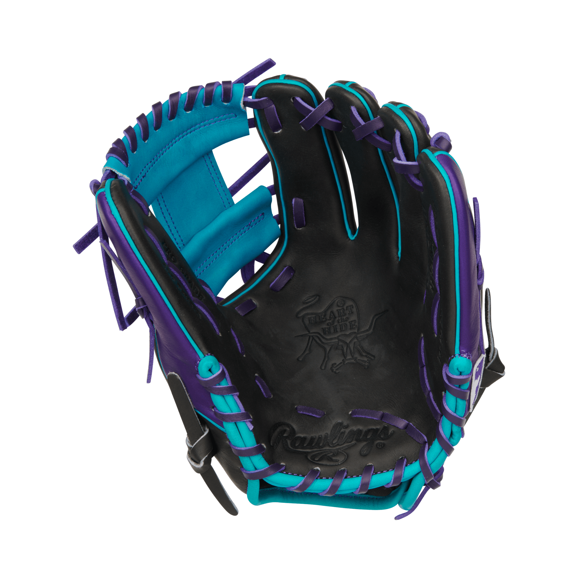 Rawlings December 2024 Gold Glove Club RGGC PROR204-2DSTP 11.5" infield glove with black and teal color design.
