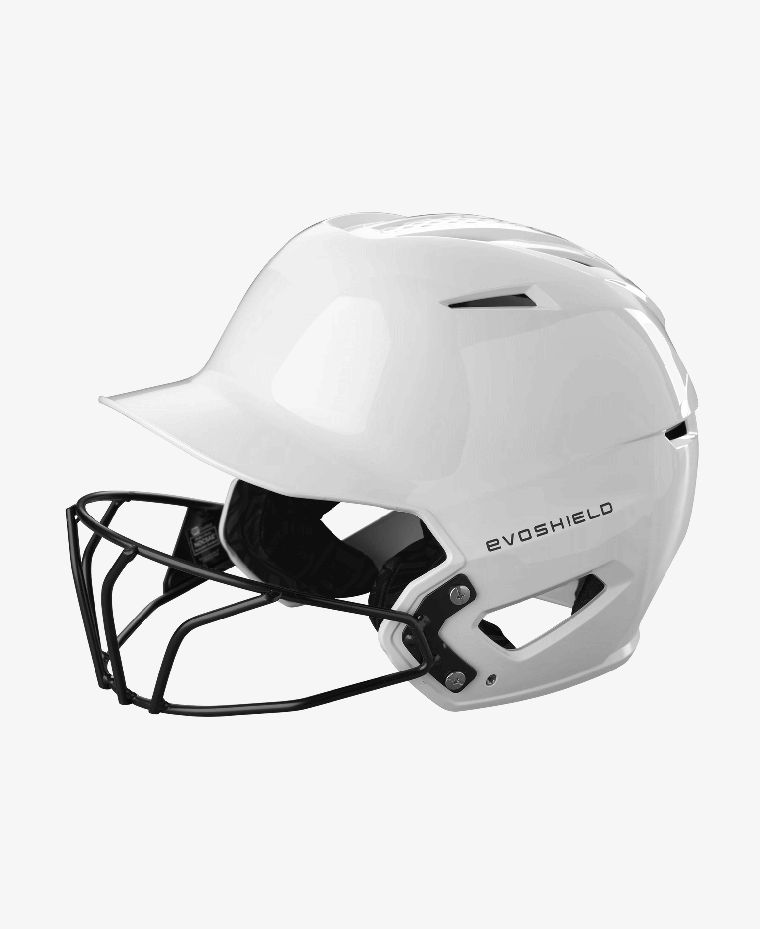 Evoshield XVT 2.0 Gloss Batting Helmet With Facemask - White
