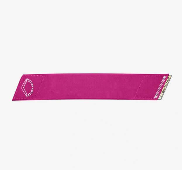 Pink Evoshield Pro-SRZ 2.0 Strap with iridescent pull tab in side view
